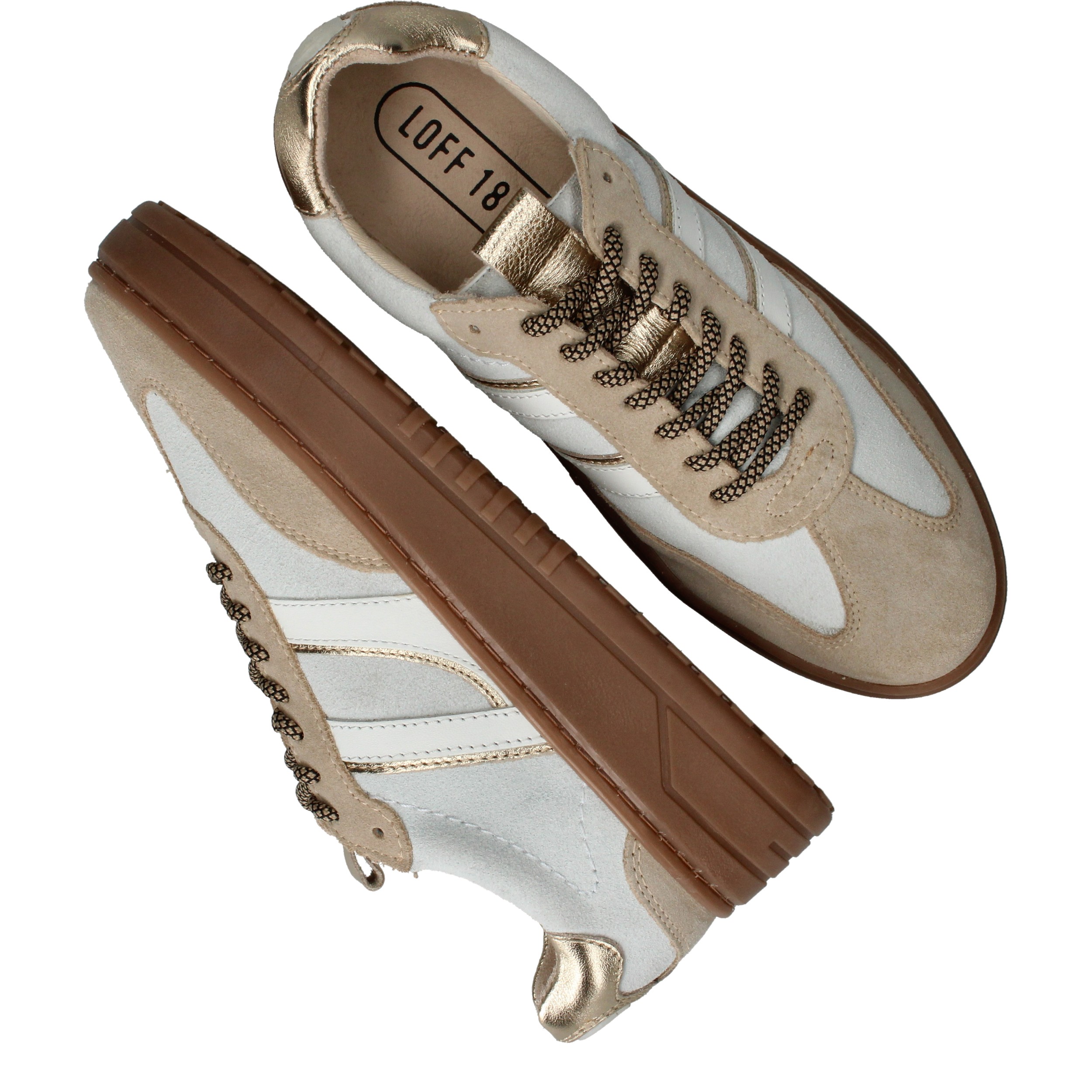 LOFF 1881 Sneakers Dames Beige, sneaker voor dames – foto 4