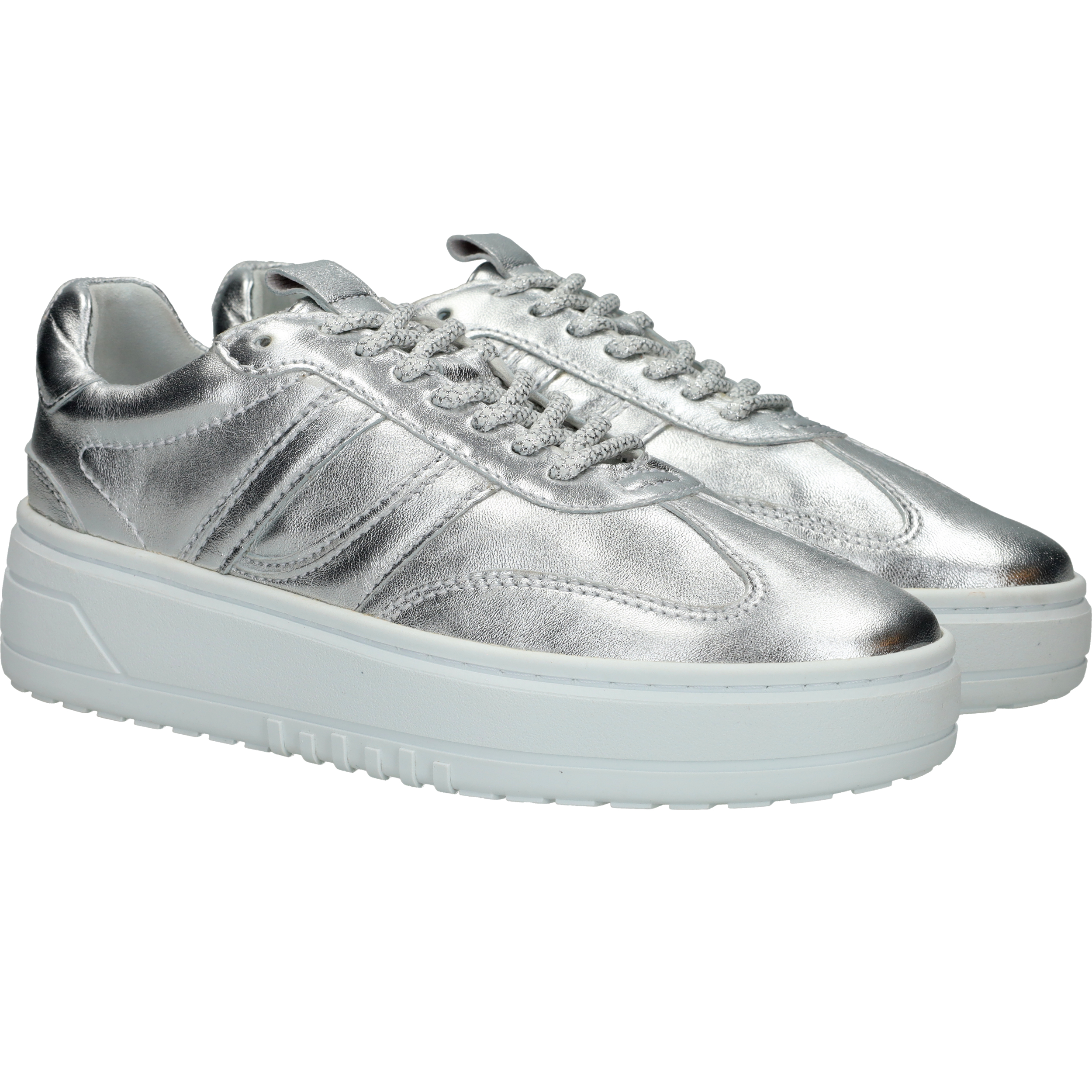 LOFF 1881 Sneakers Dames Zilver, sneaker voor dames – foto 3