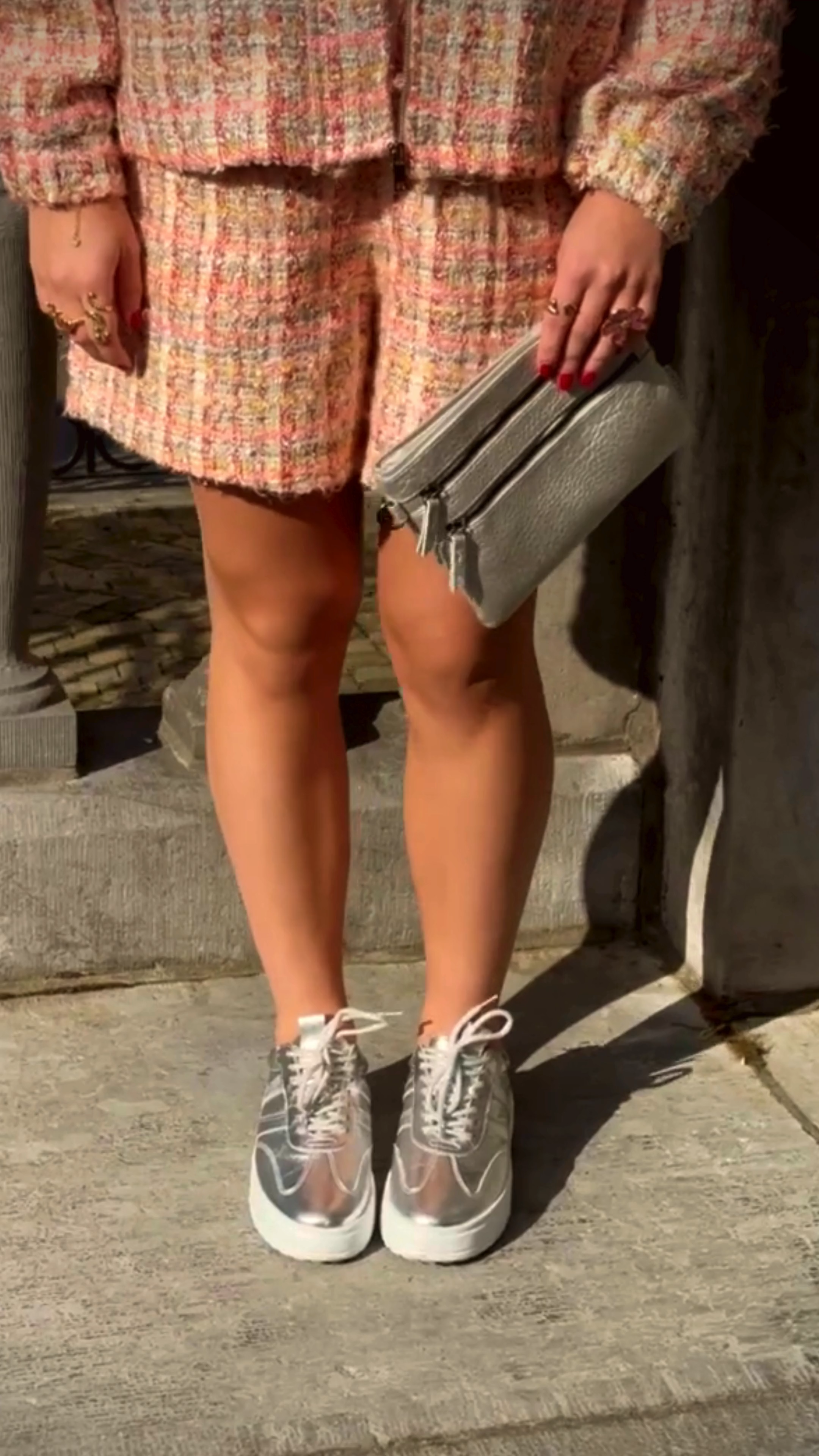 LOFF 1881 Sneakers Dames Zilver, sneaker voor dames – foto 2