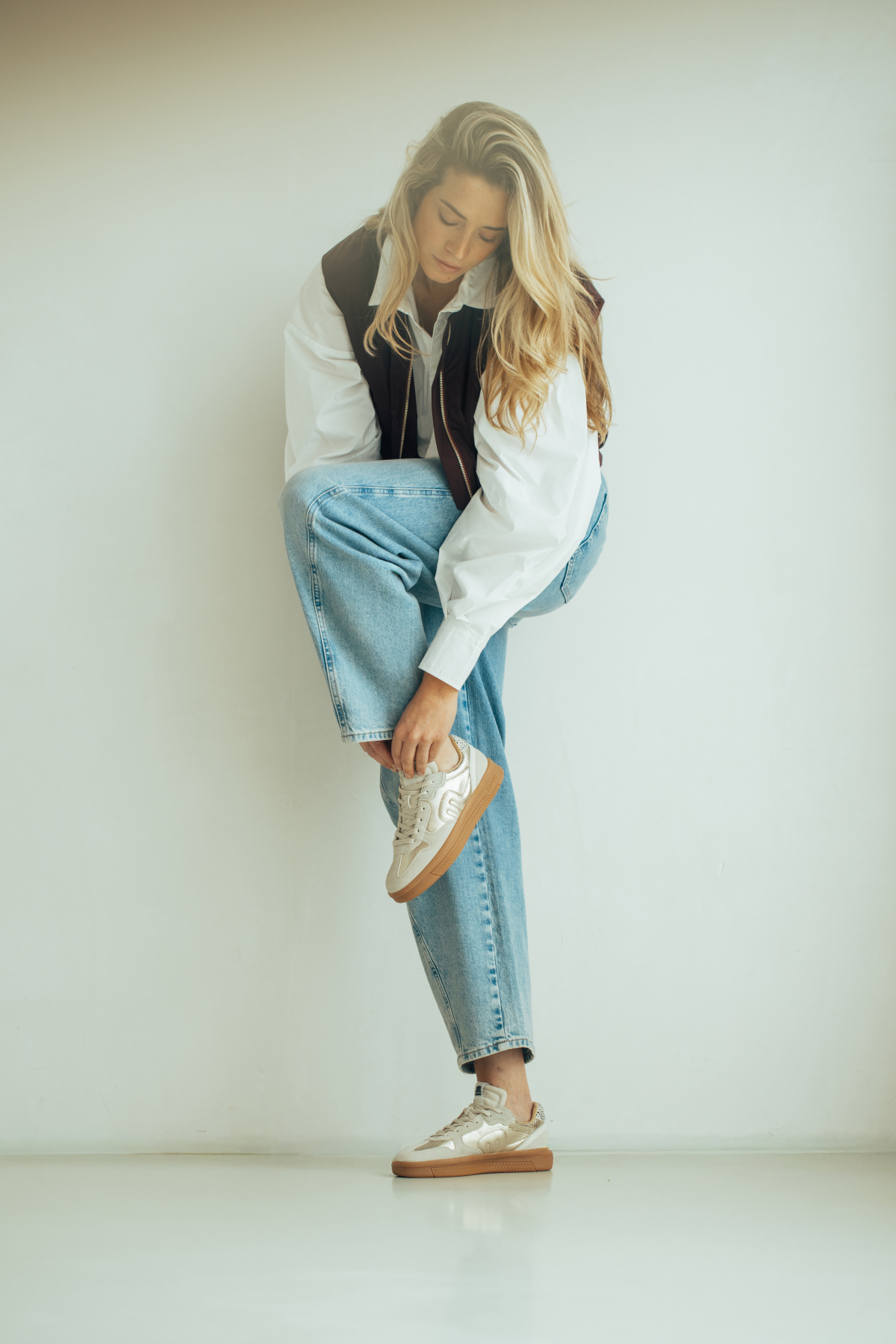 Maruti - Yale Suede taupe gold sneakers
