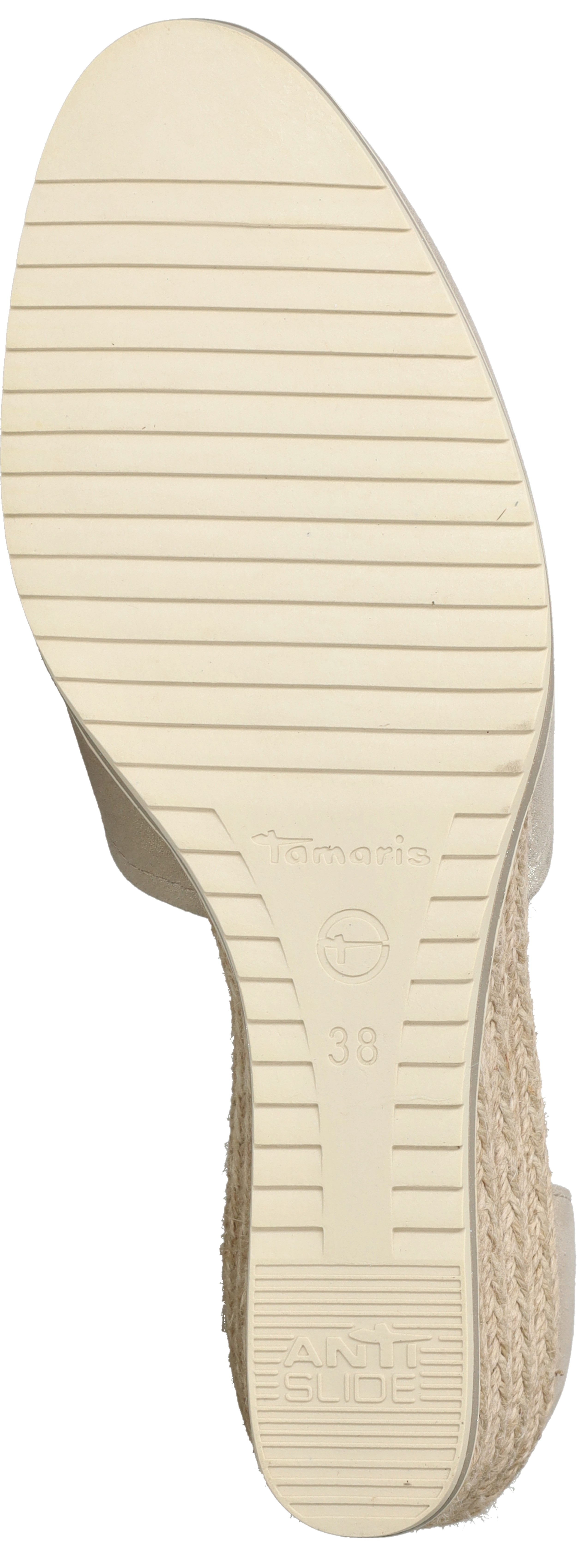 Tamaris Sandalen Touwzool Sandalen Touwzool - goudkleur - Maat 41
