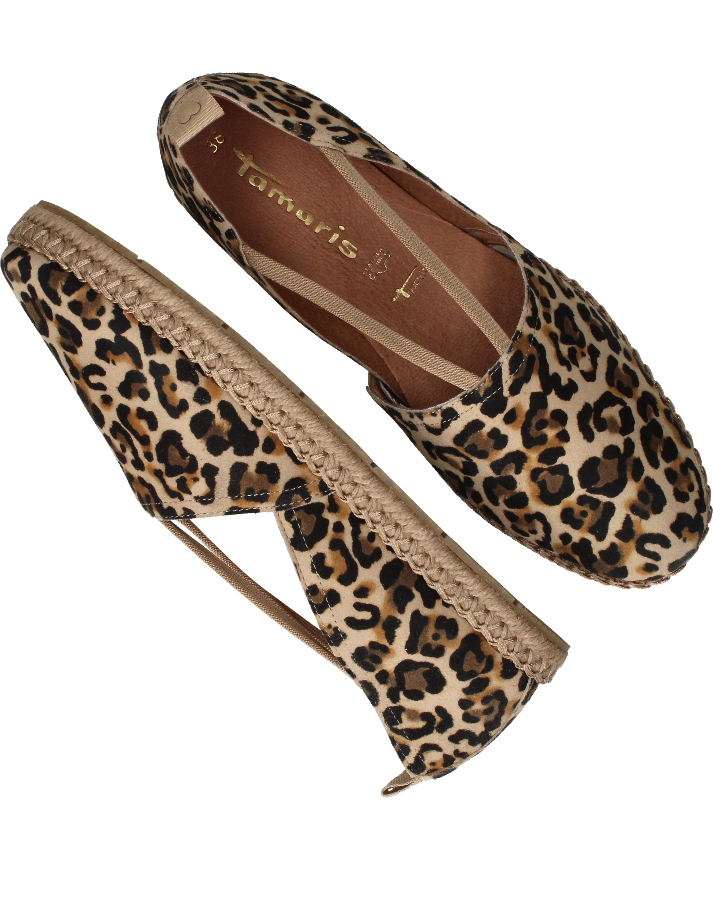 Tamaris Espadrilles Dames Bruin, espadrille voor dames – foto 4