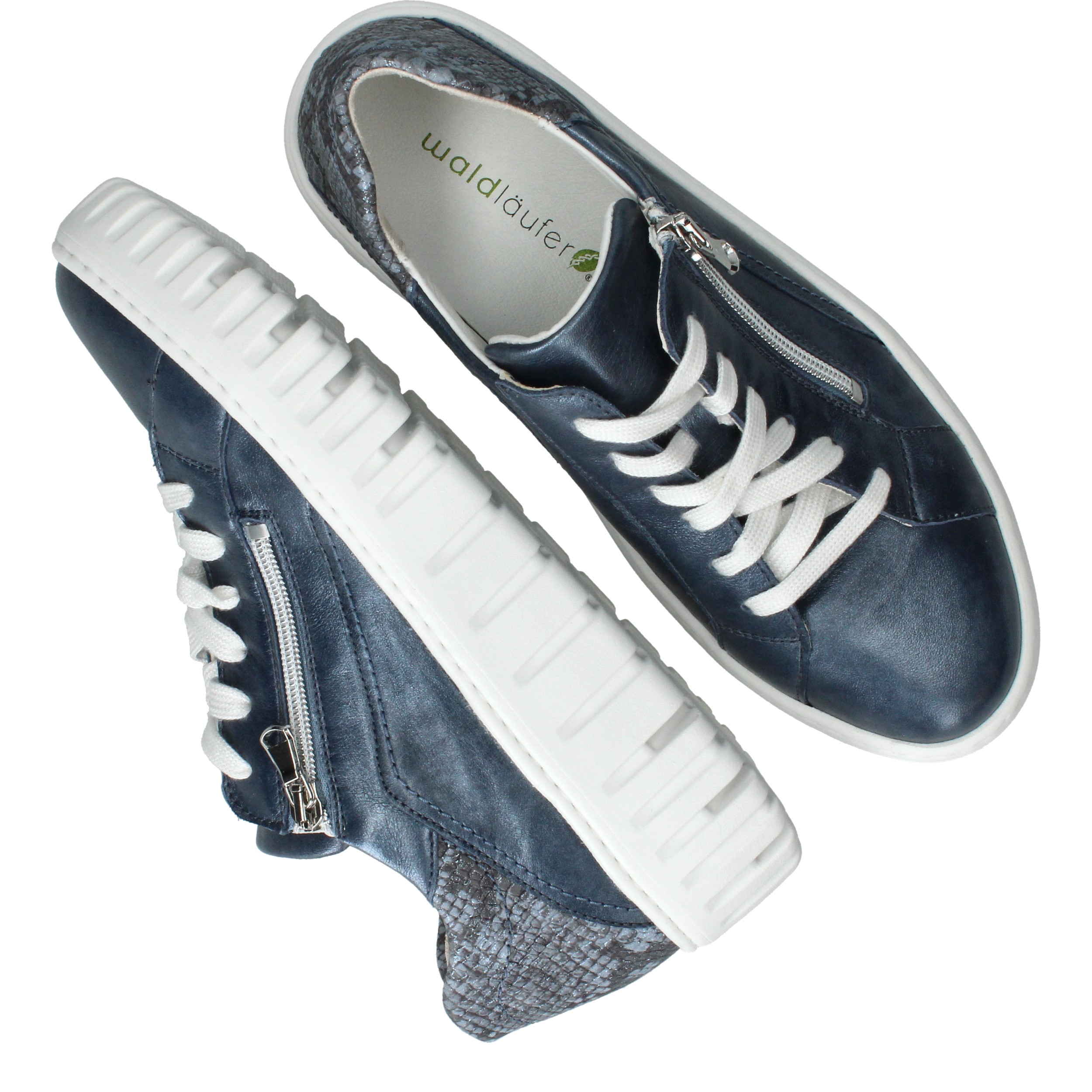 Waldlaufer Livia Sneakers Dames Blauw, sneaker voor dames – foto 4