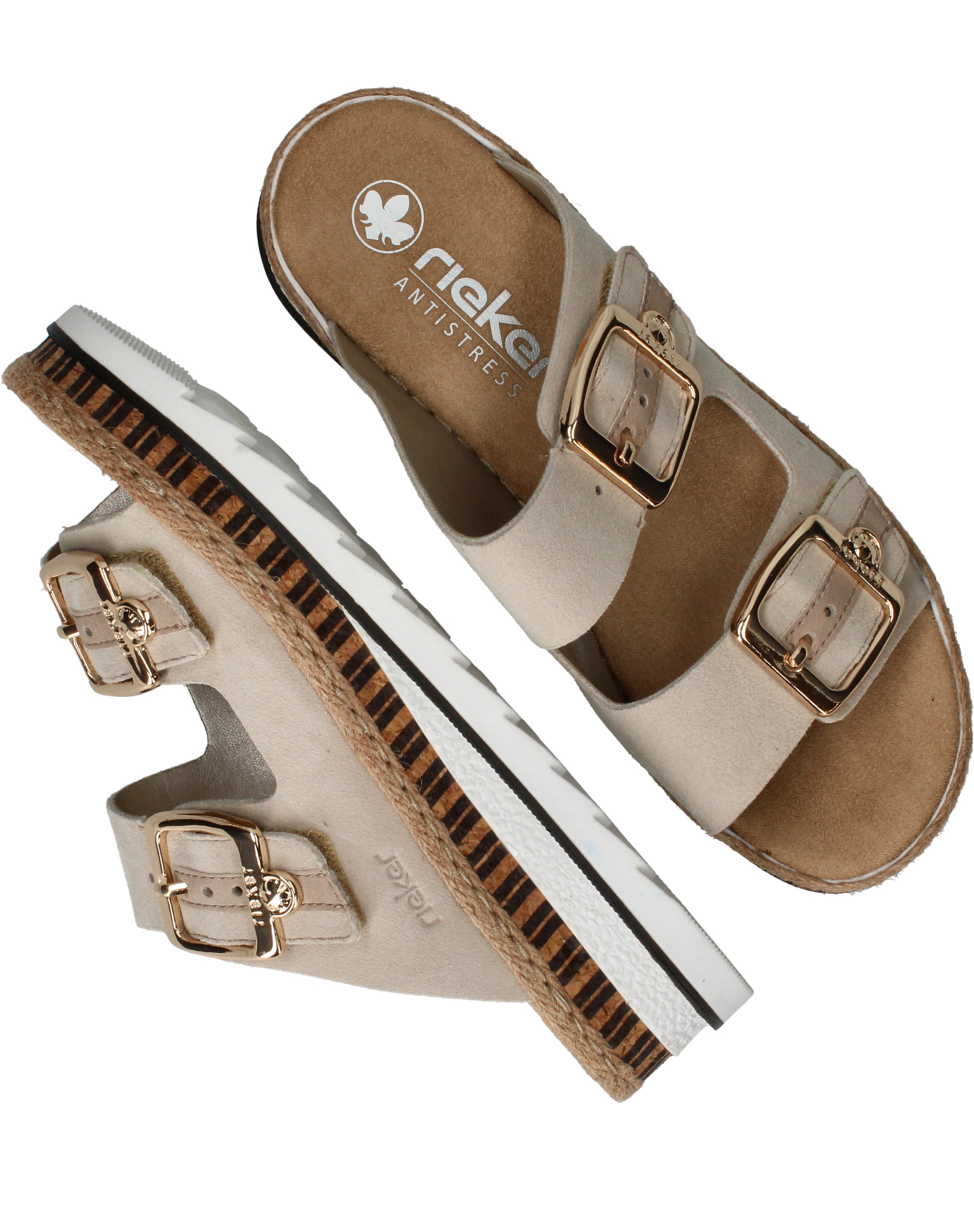 Rieker Slipper V7955-60 Beige