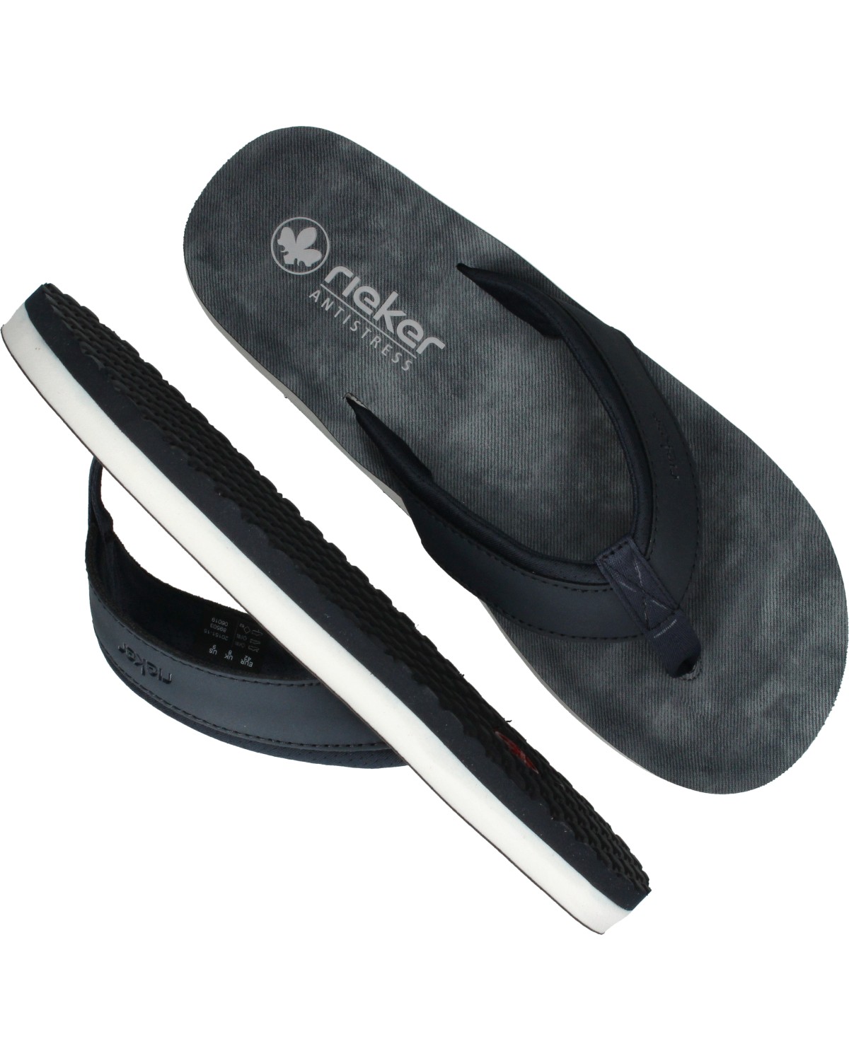 Rieker Slippers Blauw, slipper voor unisex – foto 4