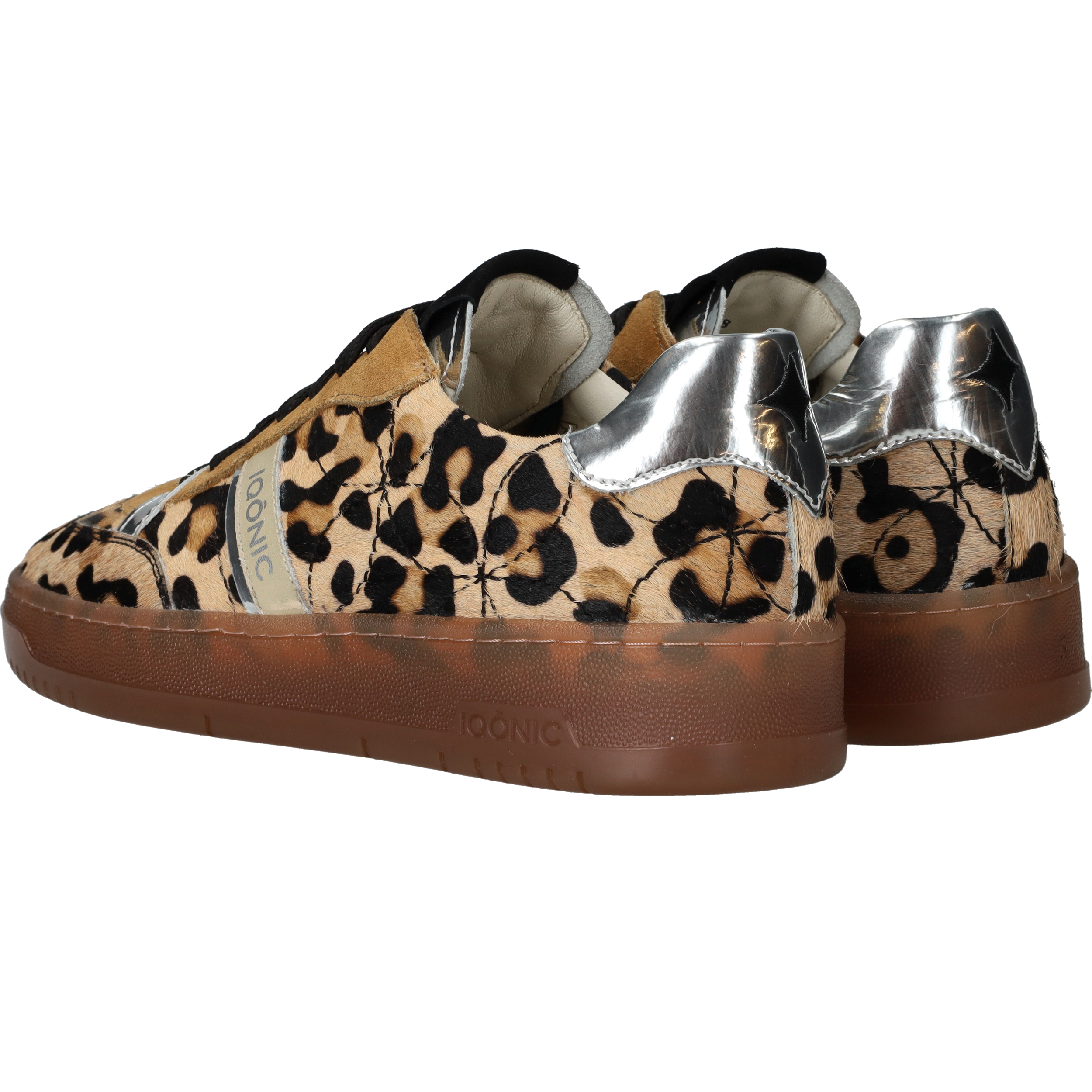Iqonic Sneakers Dames Bruin, sneaker voor dames – foto 7