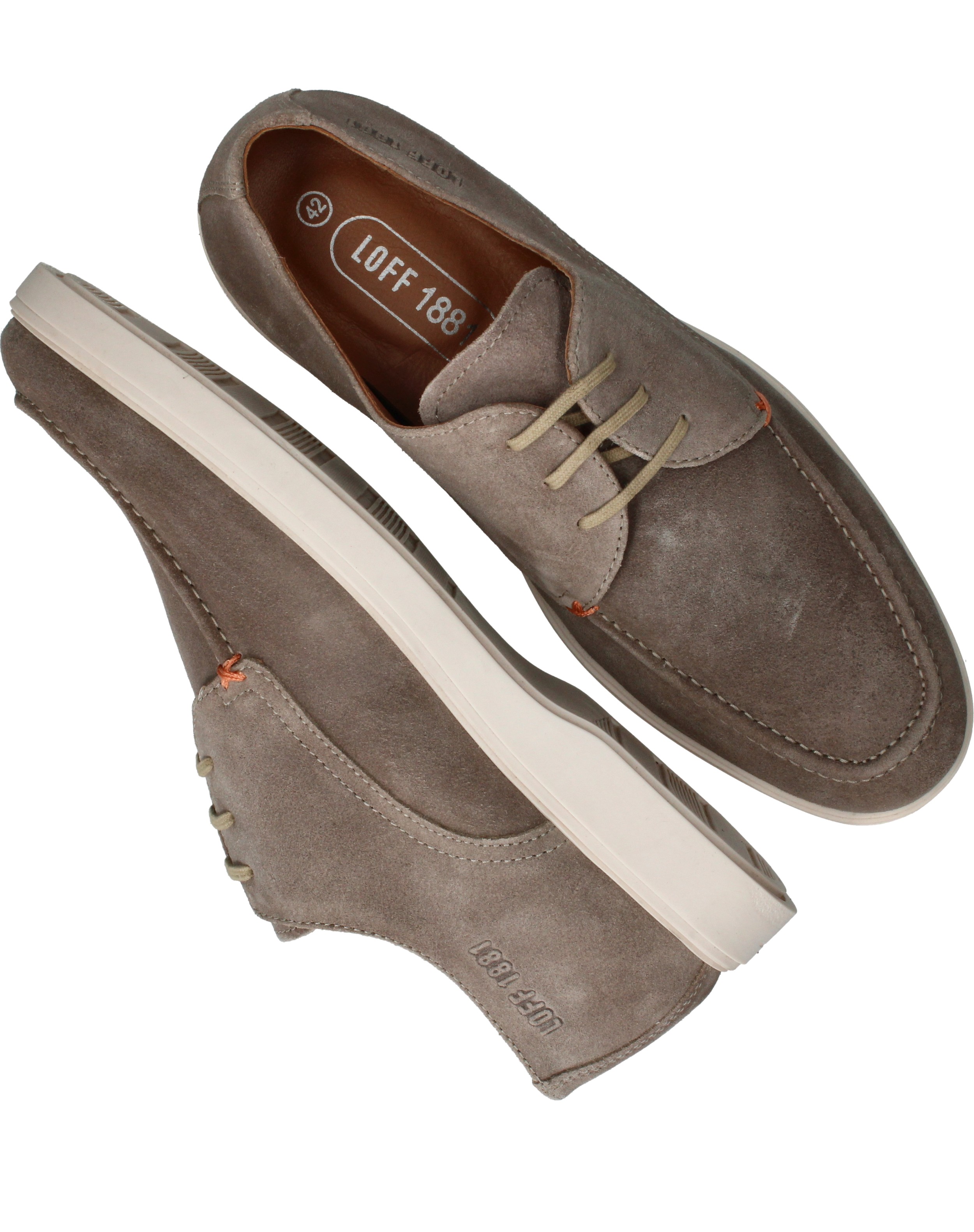 LOFF 1881 Veterschoenen Heren Taupe, veterschoen voor heren – foto 4