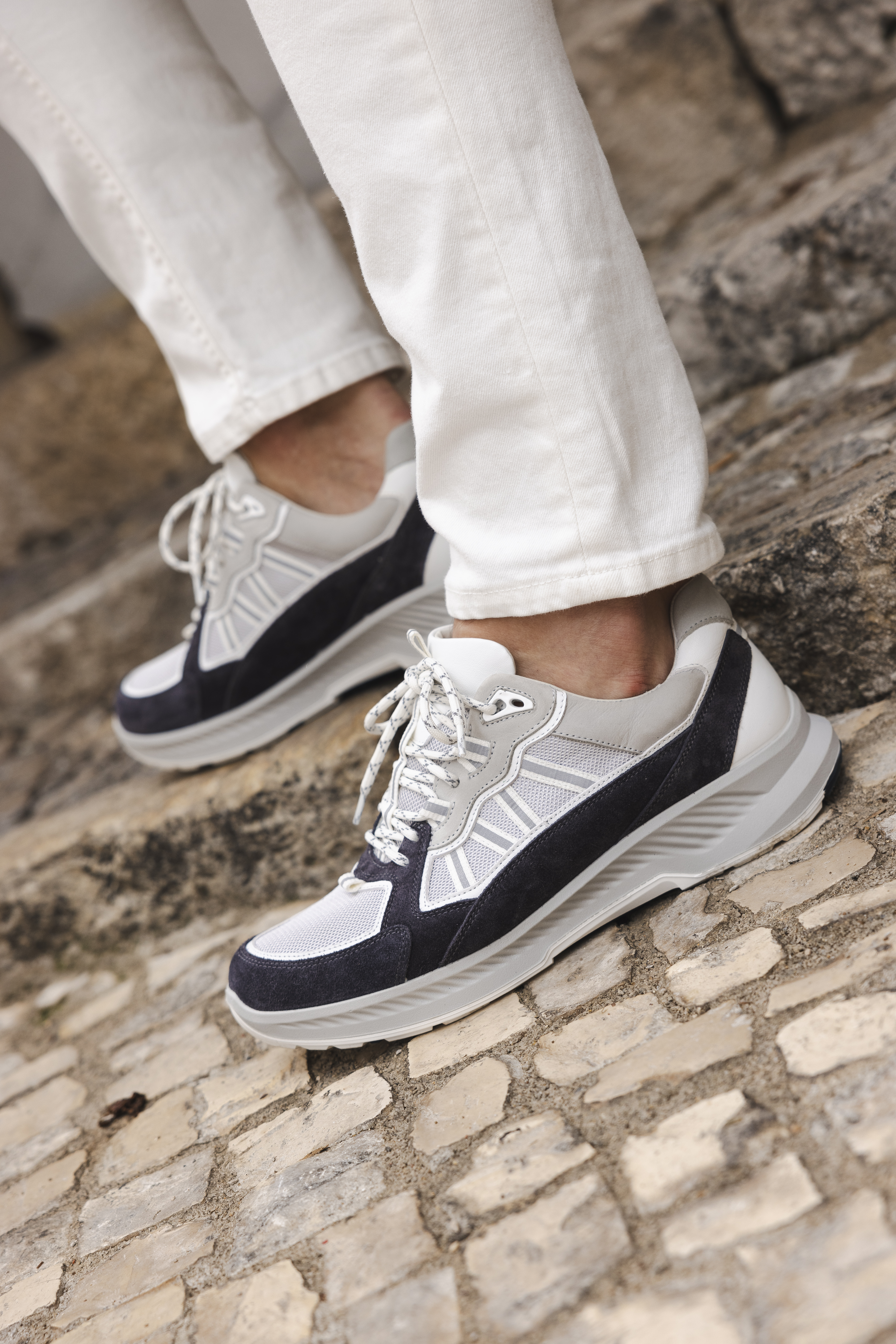 Heren Veterschoenen Xsensible Next Innovation Colorado Jeans Jeansblauw - Maat 42