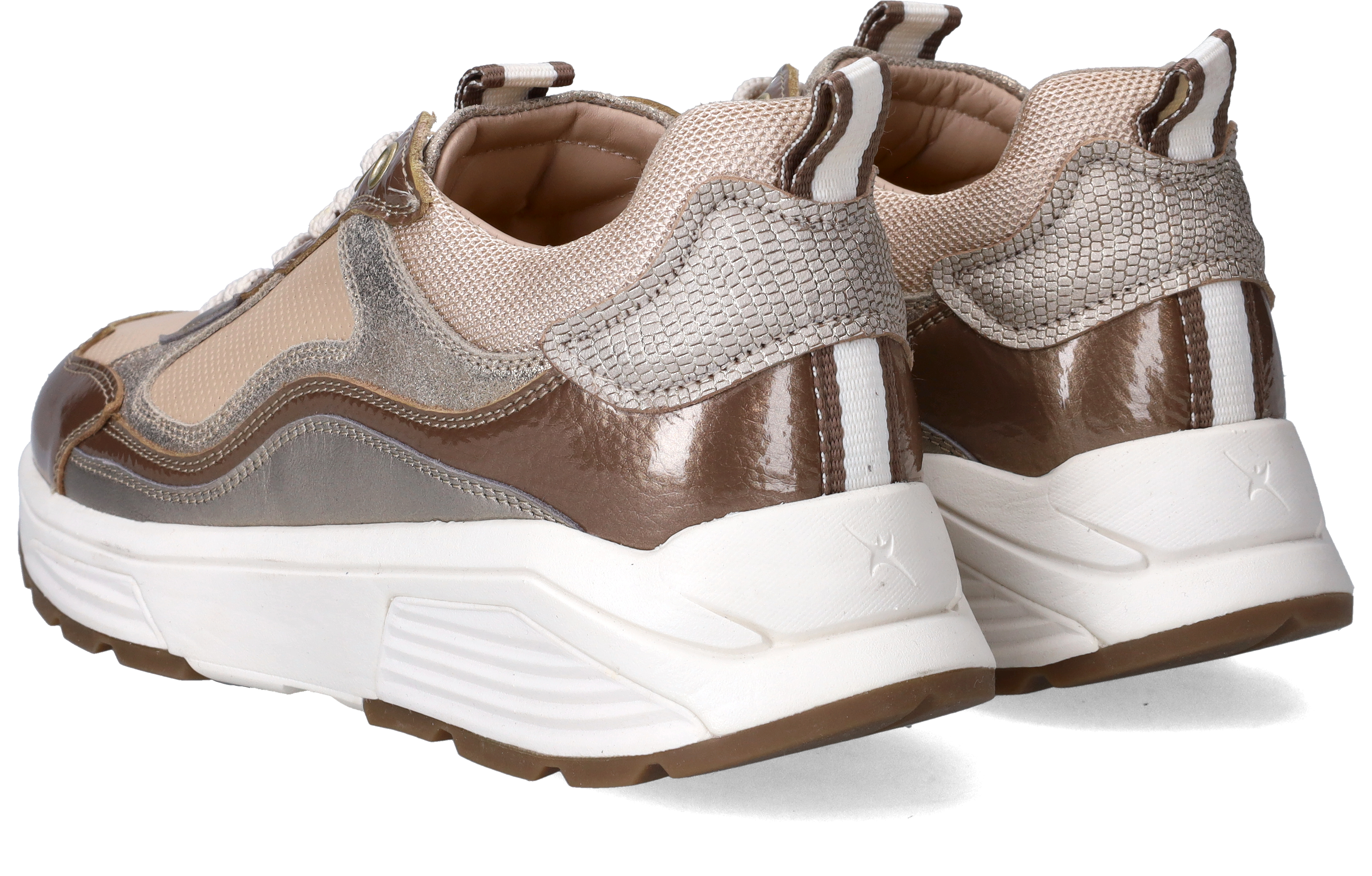 Xsensible Milau Stretchwalker Sneakers Dames Taupe