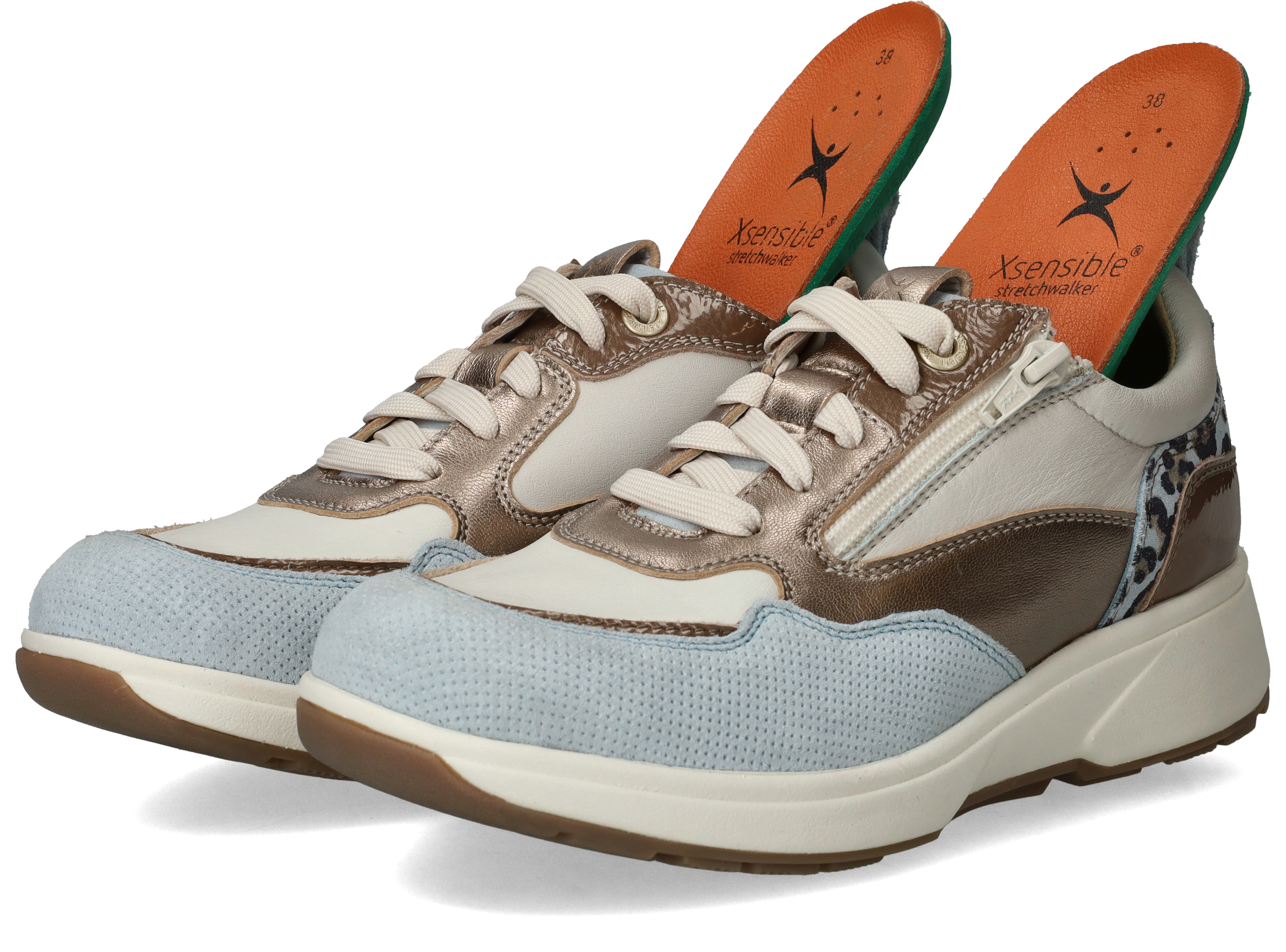 Xsensible Grenoble Stretchwalker Sneakers Dames Beige