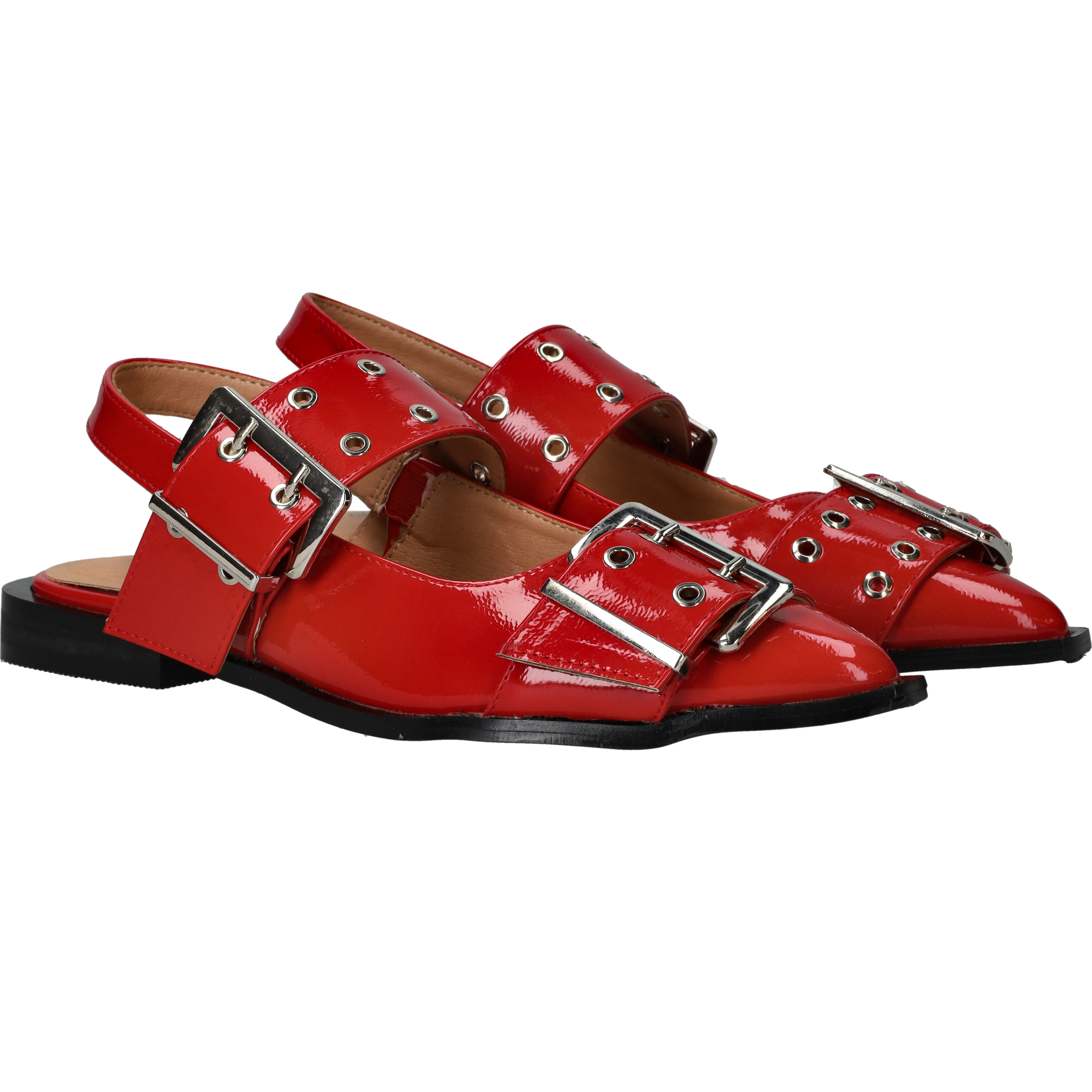 Dstrct Slingbacks Dames Rood, slingback voor dames – foto 3