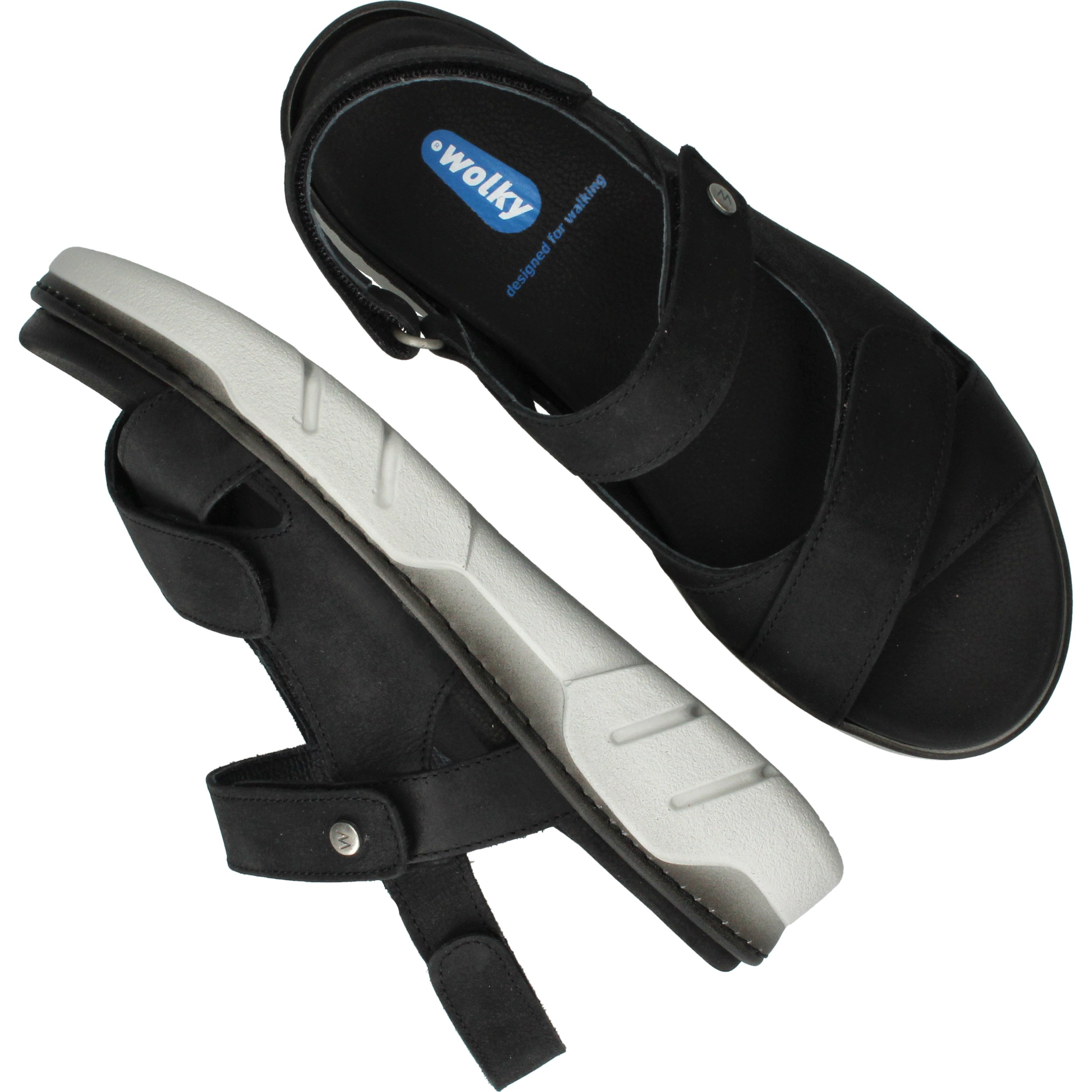 Wolky Rapid Gobi Sandalen Dames Zwart 38