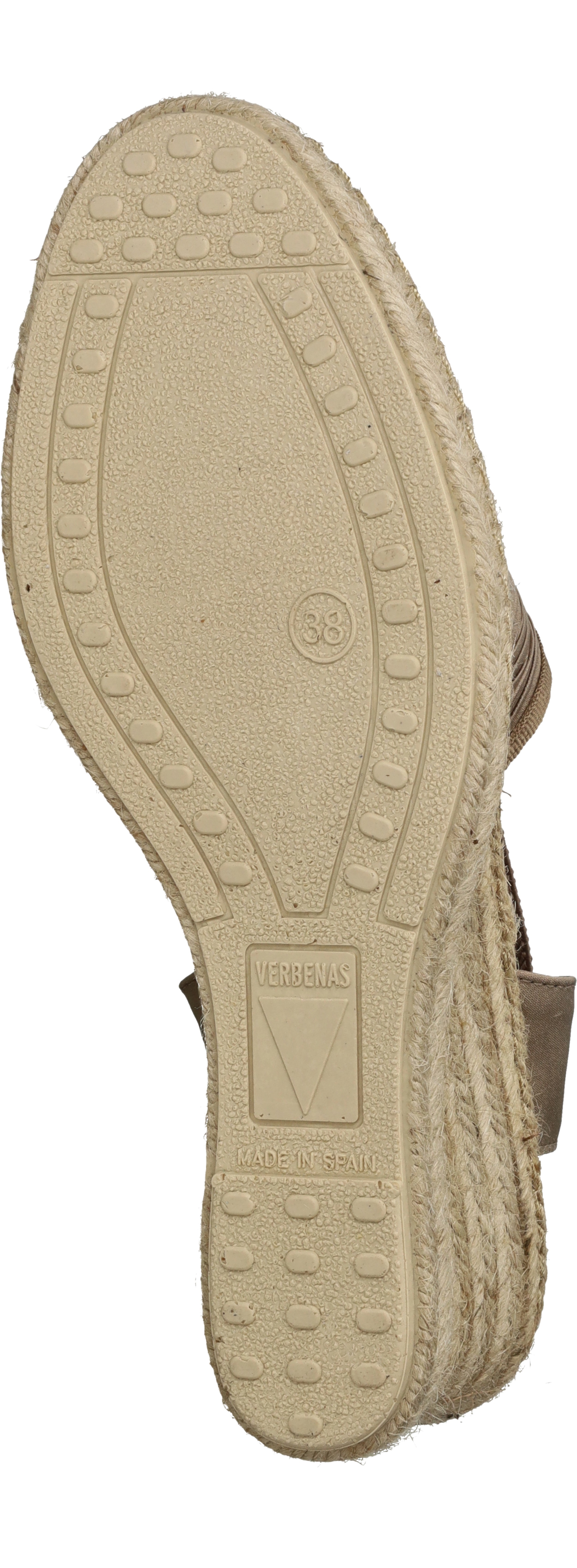 Verbenas Maika Sandalen Touwzool - grijs - Maat 38
