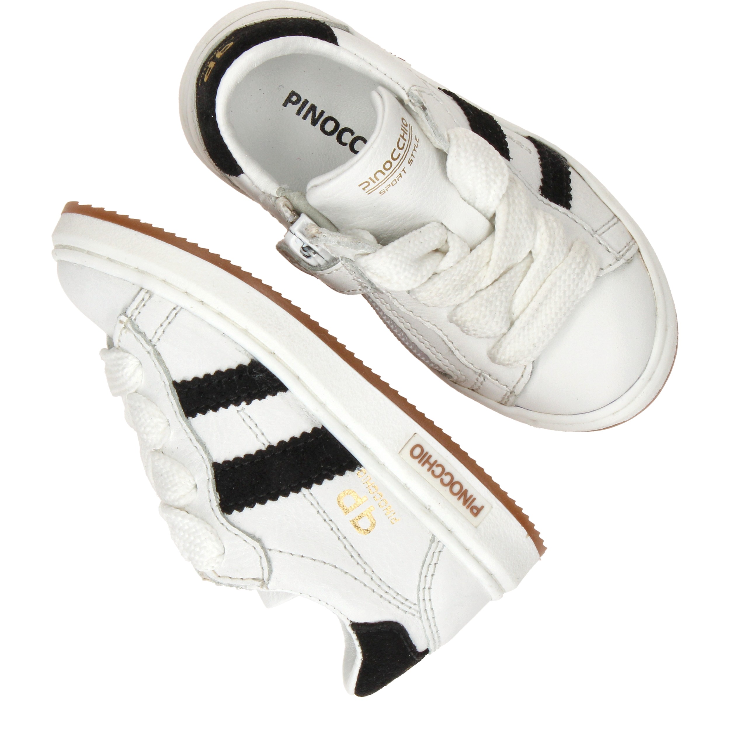 Pinocchio Sneakers Jongens Wit, sneaker voor jongens – foto 4