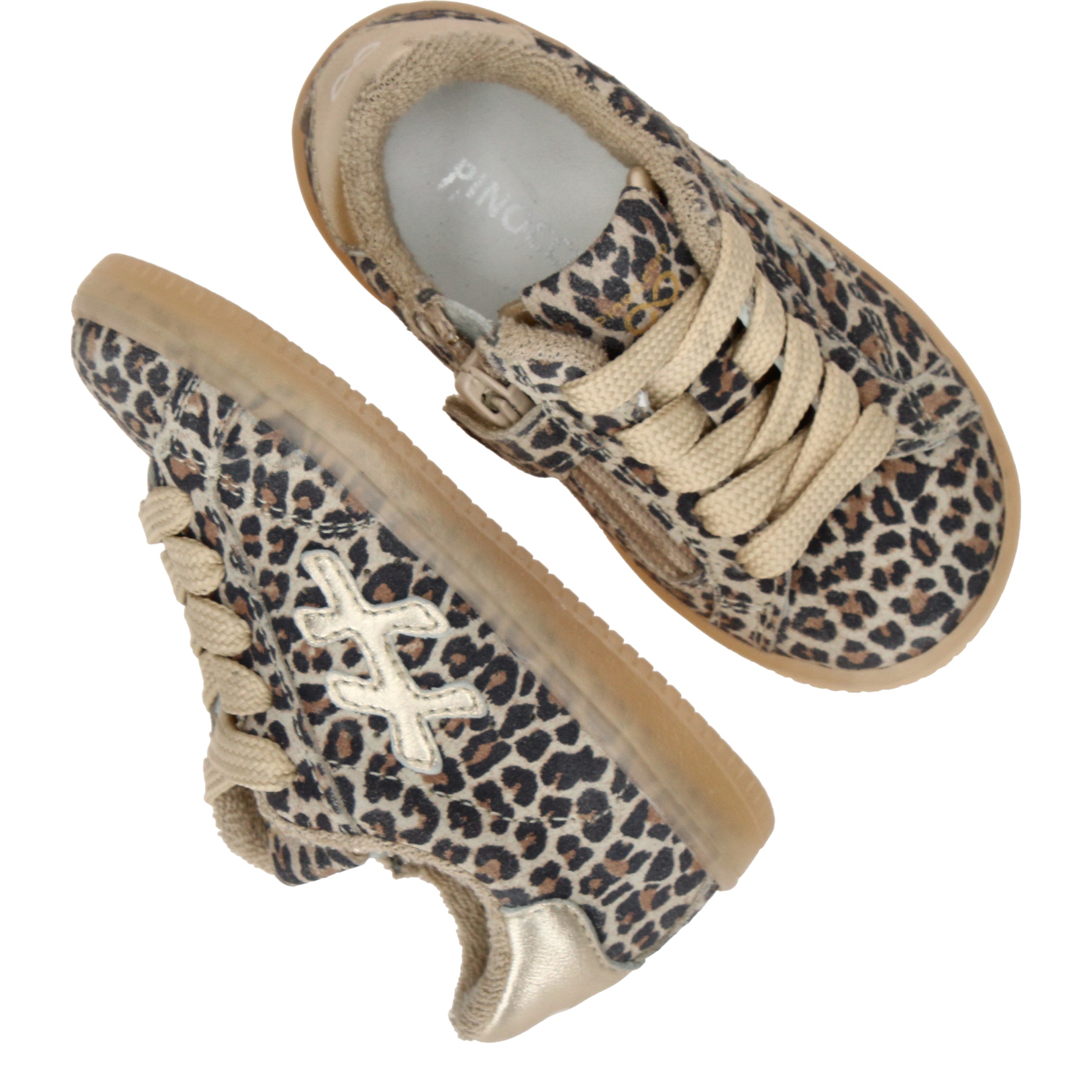 Pinocchio Sneakers Meisjes Beige, sneaker voor meisjes – foto 4