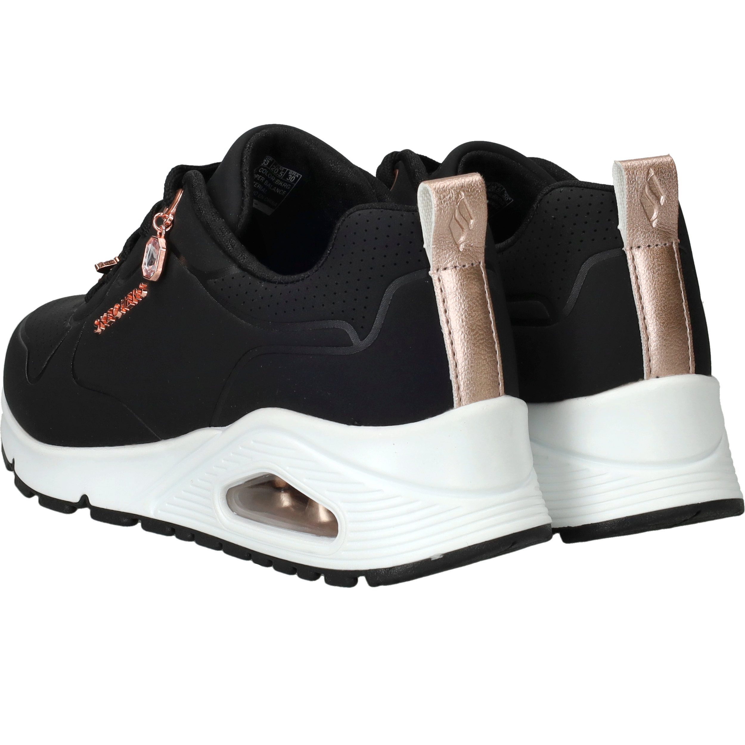 Skechers Uno Gen 1 Trendy Jewels Sneakers Meisjes Zwart, sneaker voor meisjes – foto 3