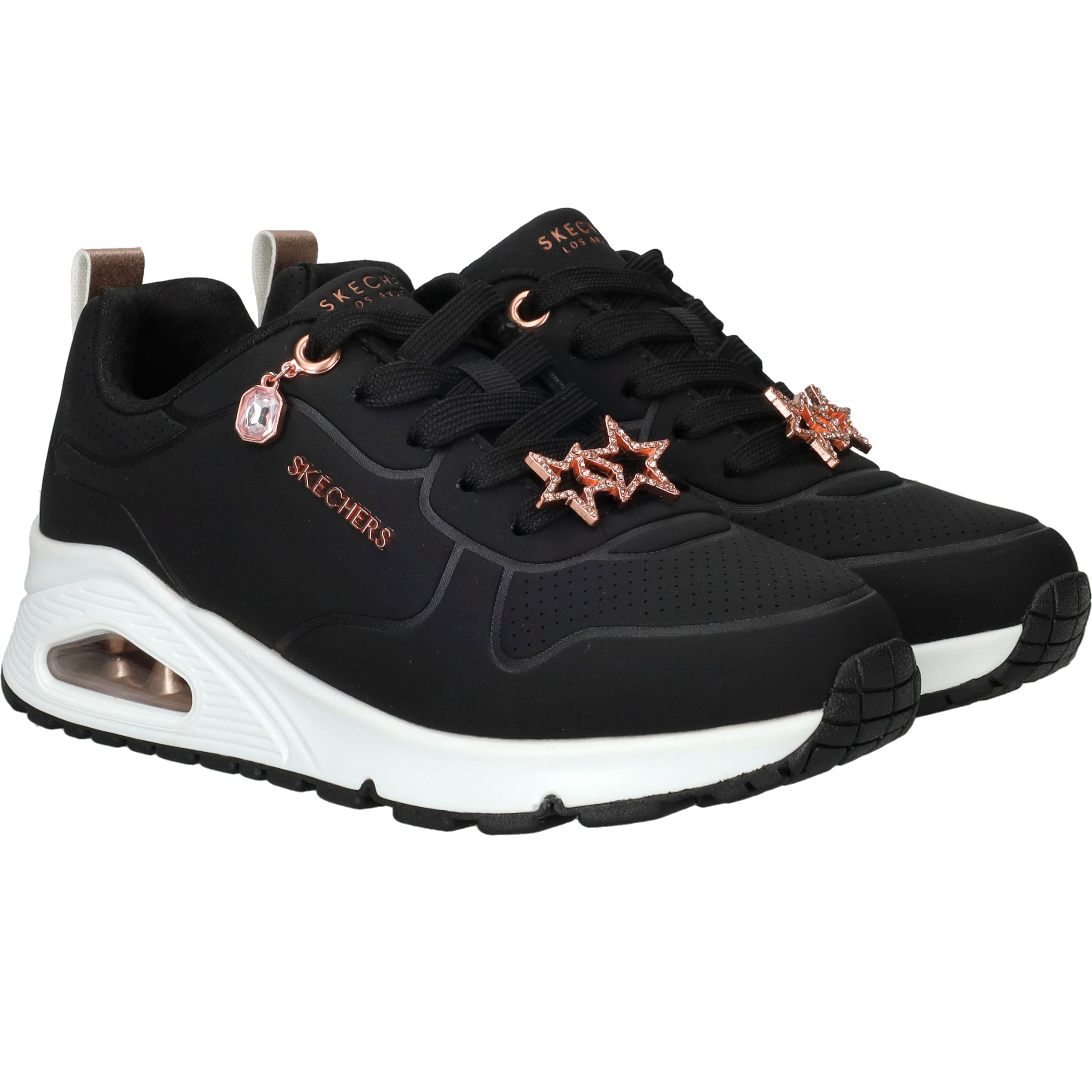 Skechers Uno Gen 1 Trendy Jewels Sneakers Meisjes Zwart, sneaker voor meisjes – foto 2