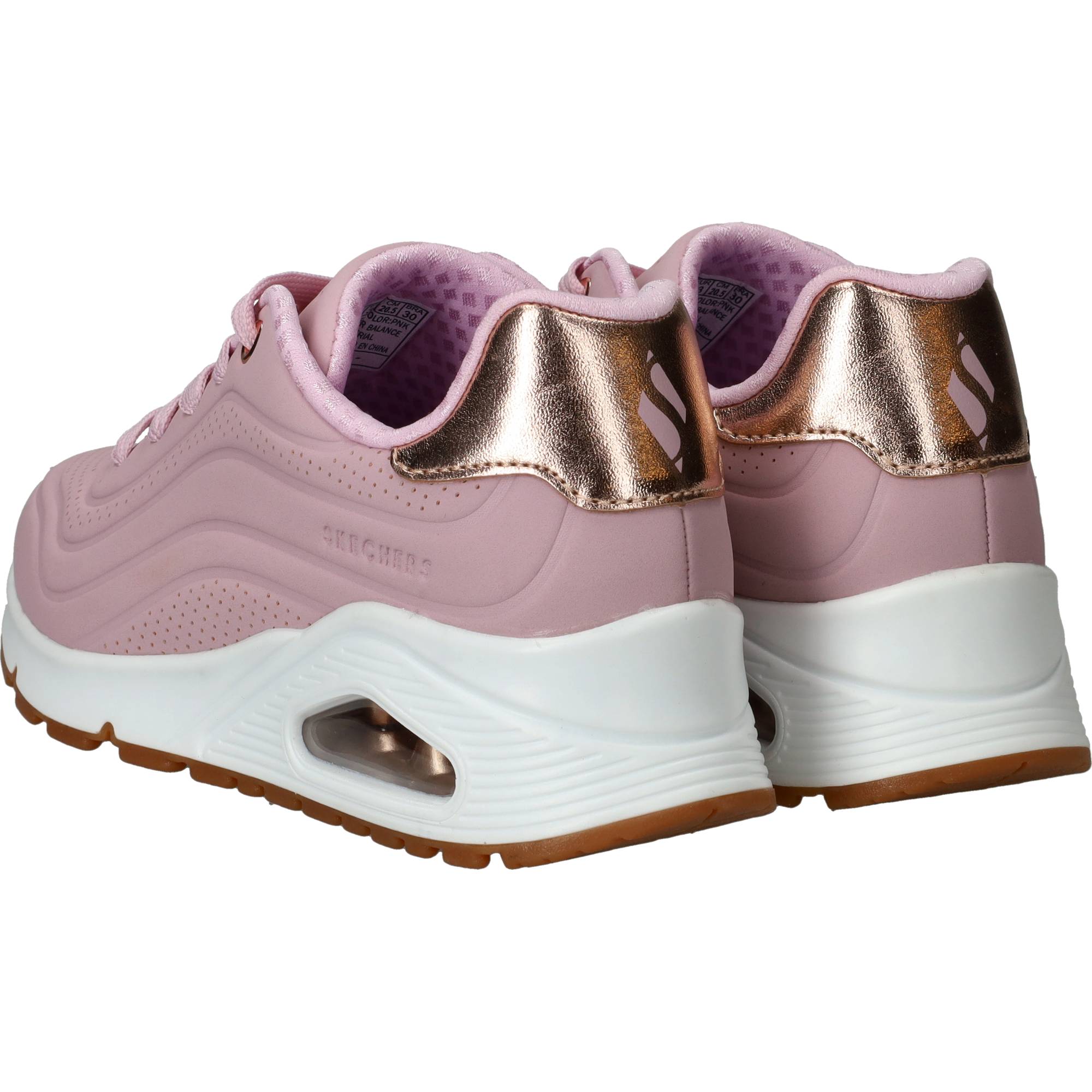 Skechers Uno Gen 1 Sneakers Meisjes Roze, sneaker voor meisjes – foto 3