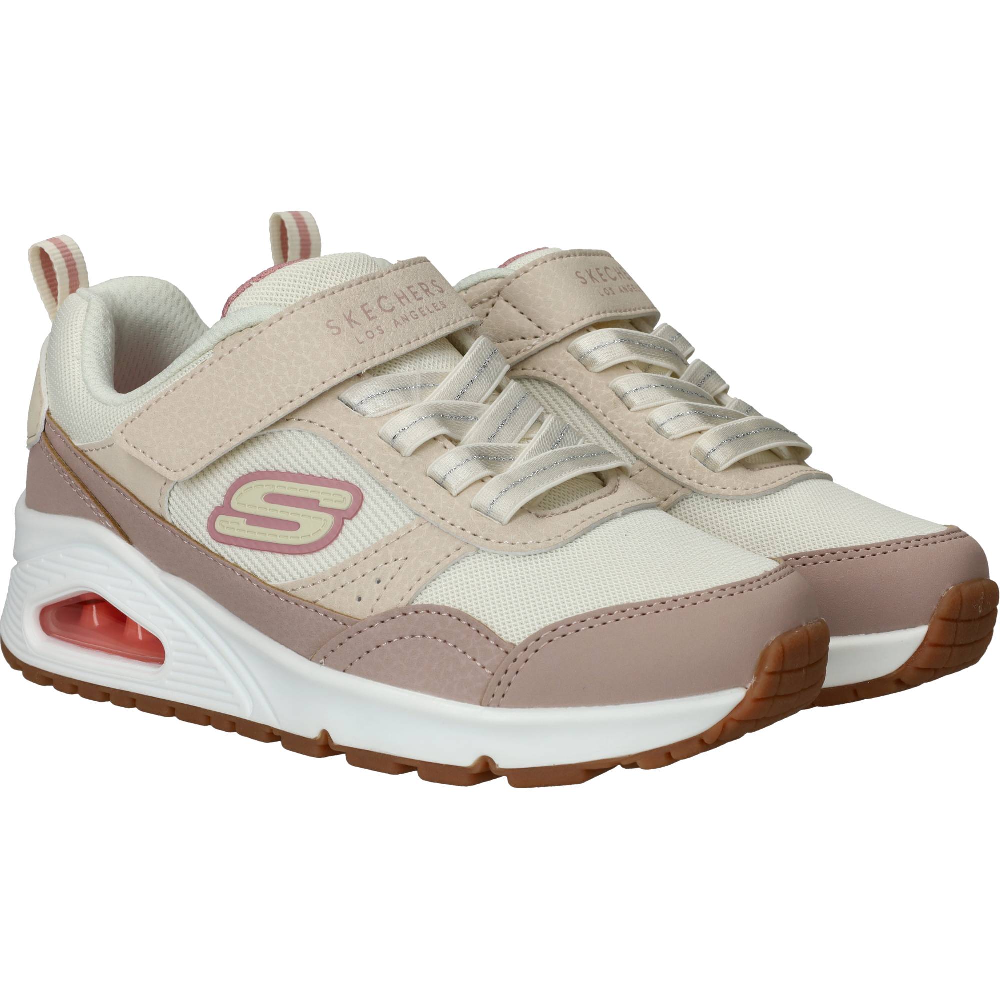 Skechers Uno Mesh Pop Sneakers Meisjes Beige, sneaker voor meisjes – foto 2