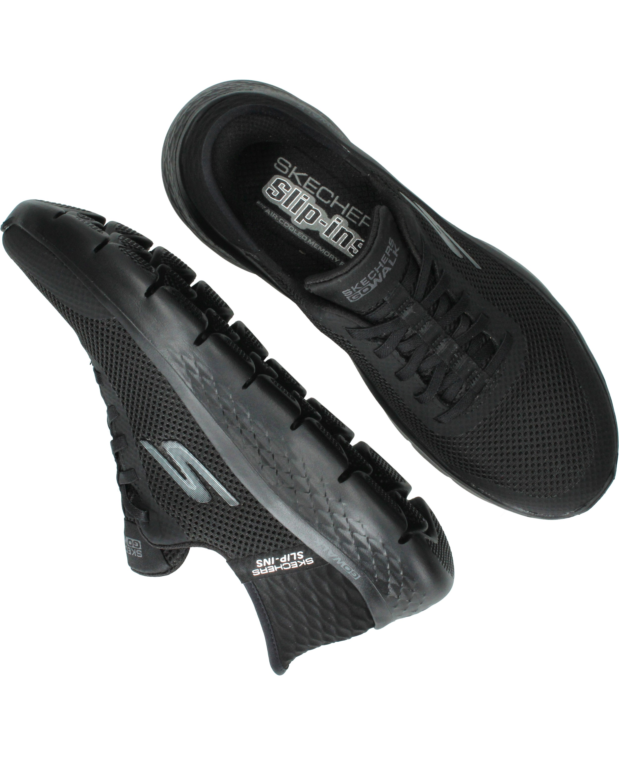 Skechers Slip-Ins Go Walk Flex Sneakers Dames Zwart, sneaker voor dames – foto 4