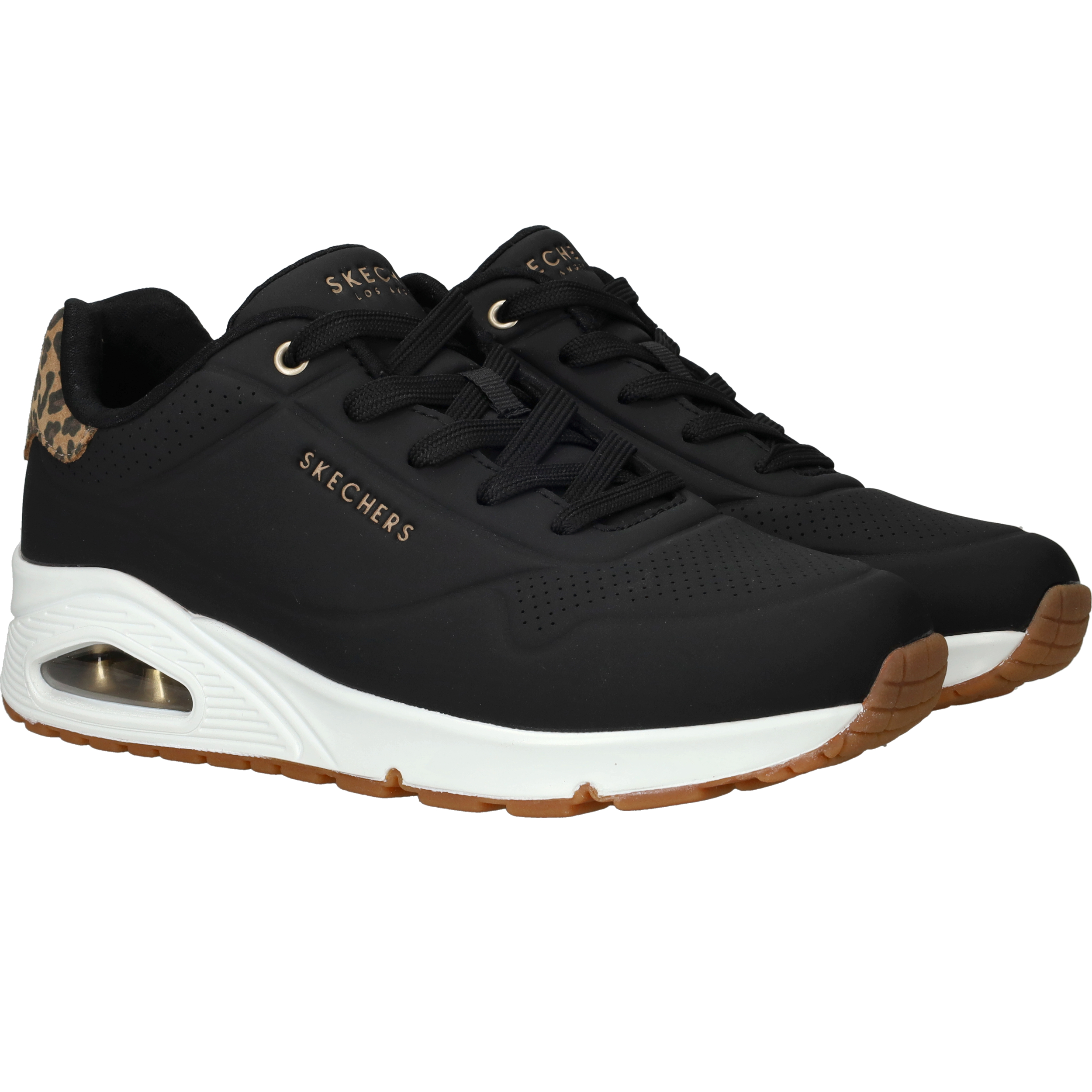 Skechers Uno Jungle Nite Sneakers Dames Zwart, sneaker voor dames – foto 4