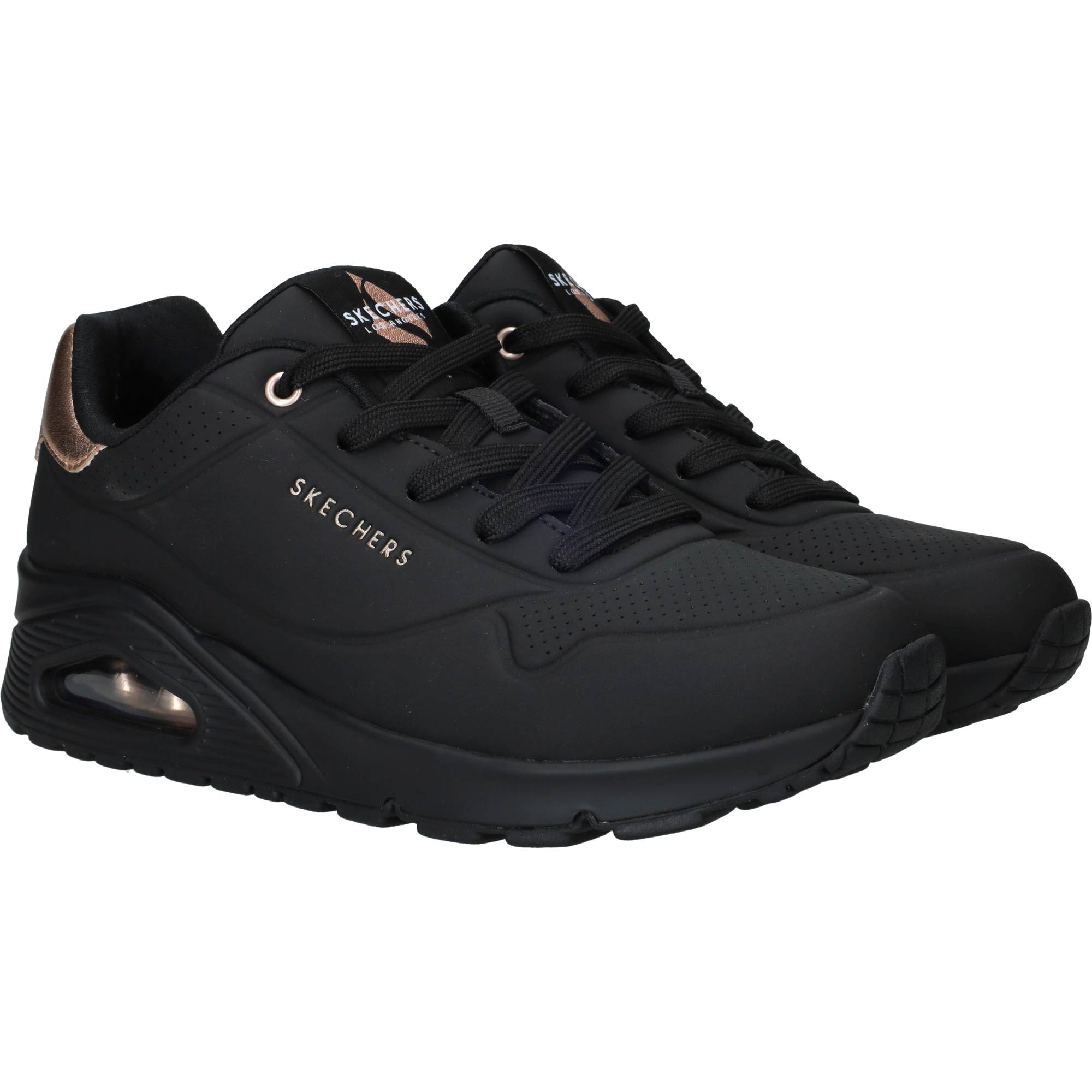 Skechers Uno Golden Air Sneakers Dames Zwart, sneaker voor dames – foto 6