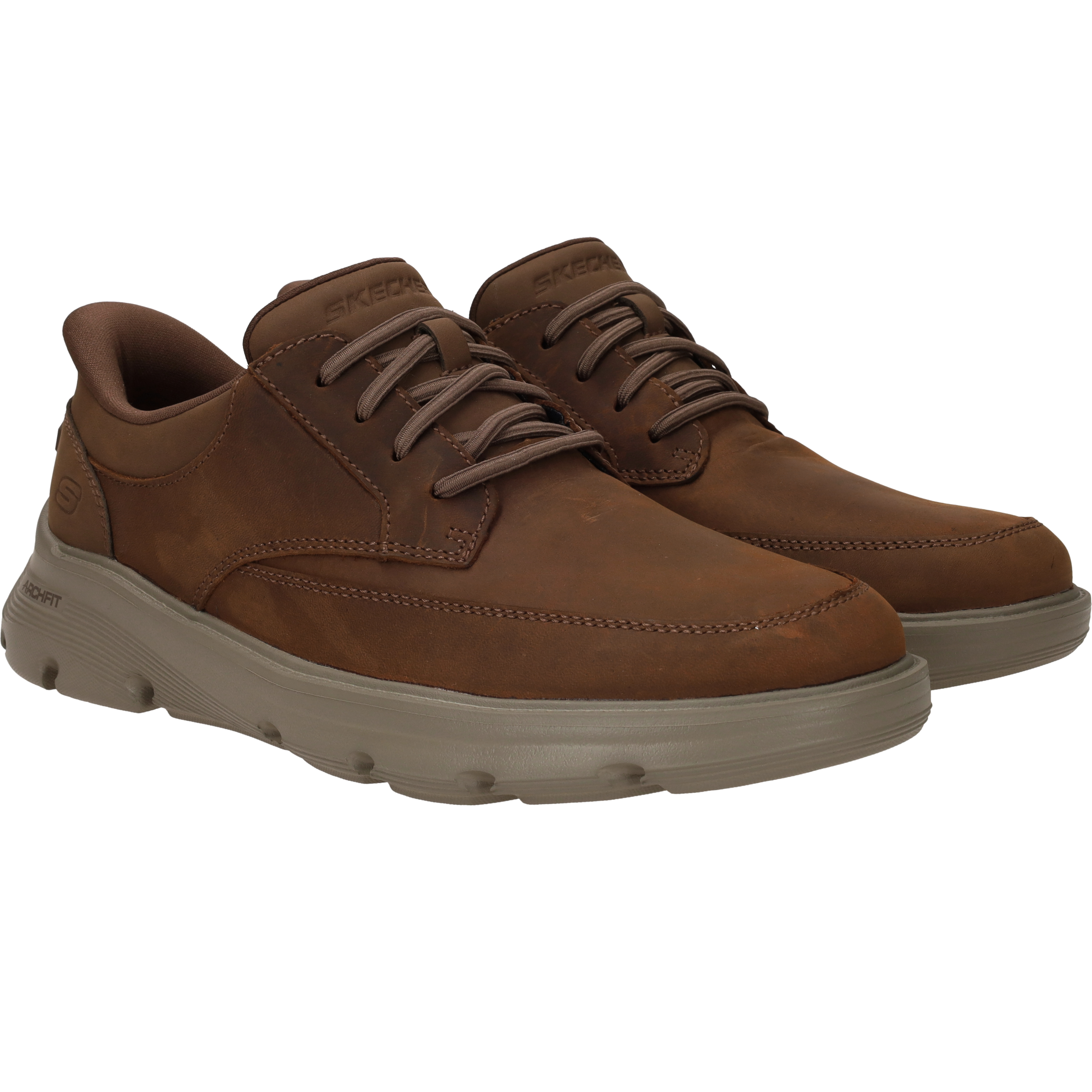 Skechers Slip Ins Arch Fit Garza Sneakers Heren Cognac, sneaker voor heren – foto 2