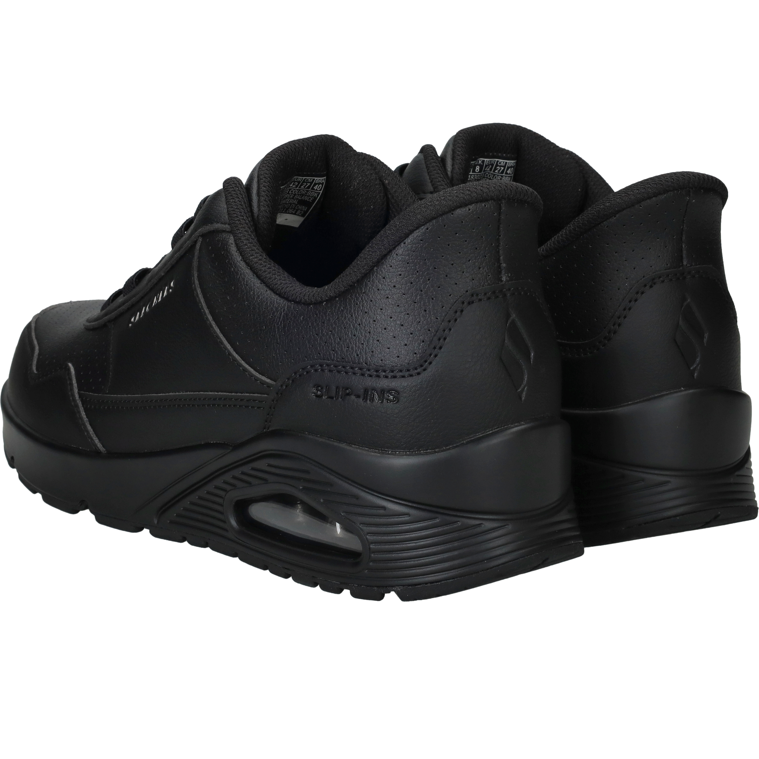 Skechers Slip Ins Uno Banksia Sneakers Heren Zwart, sneaker voor heren – foto 3