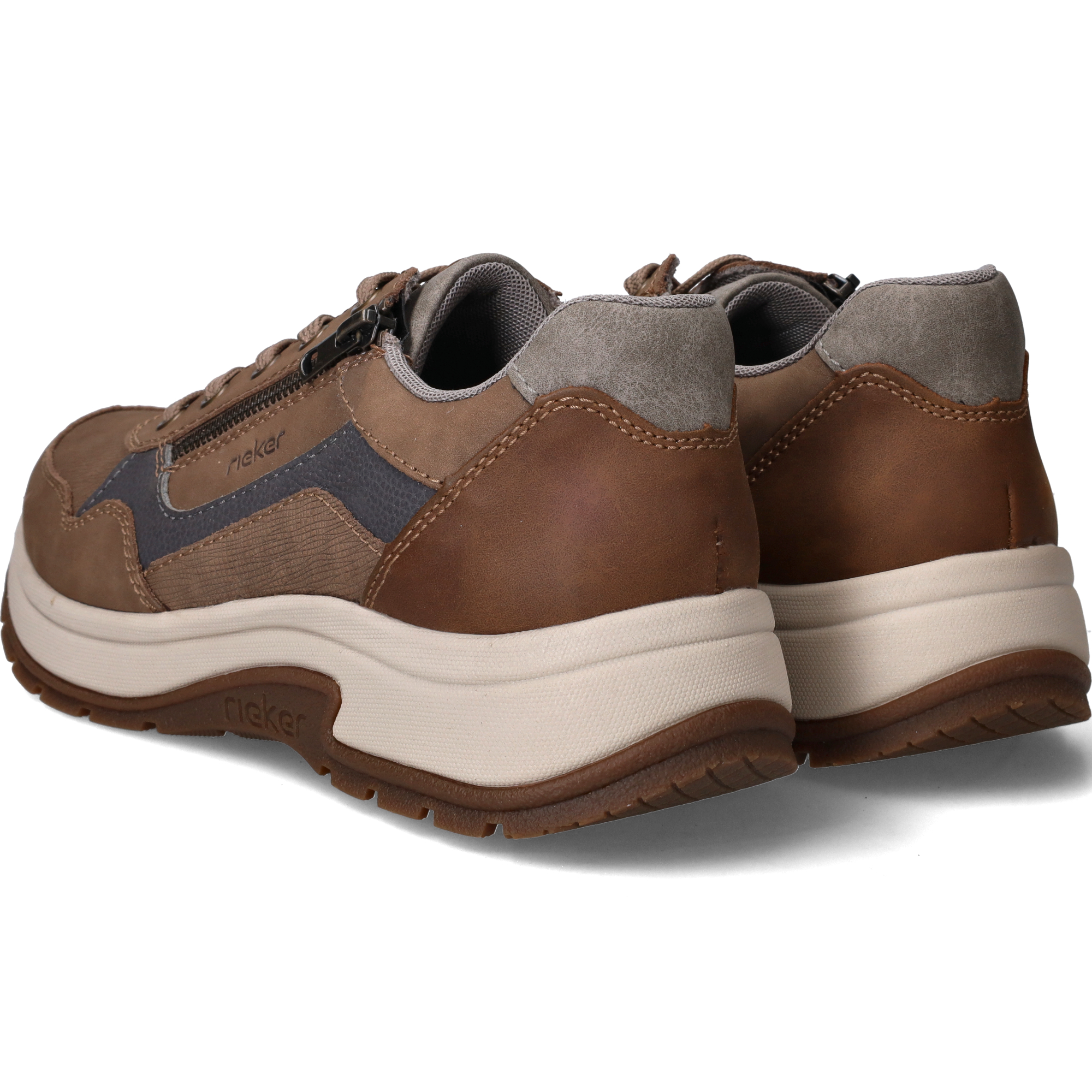 Rieker Sneakers Heren Taupe, sneaker voor heren – foto 3