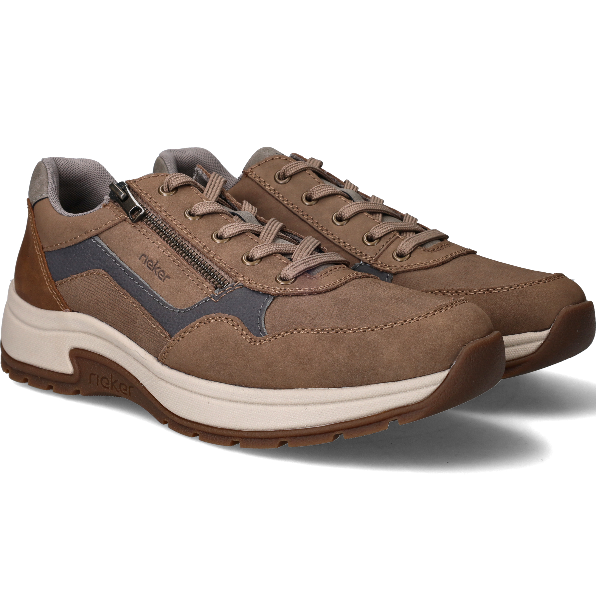 Rieker Sneakers Heren Taupe, sneaker voor heren – foto 2