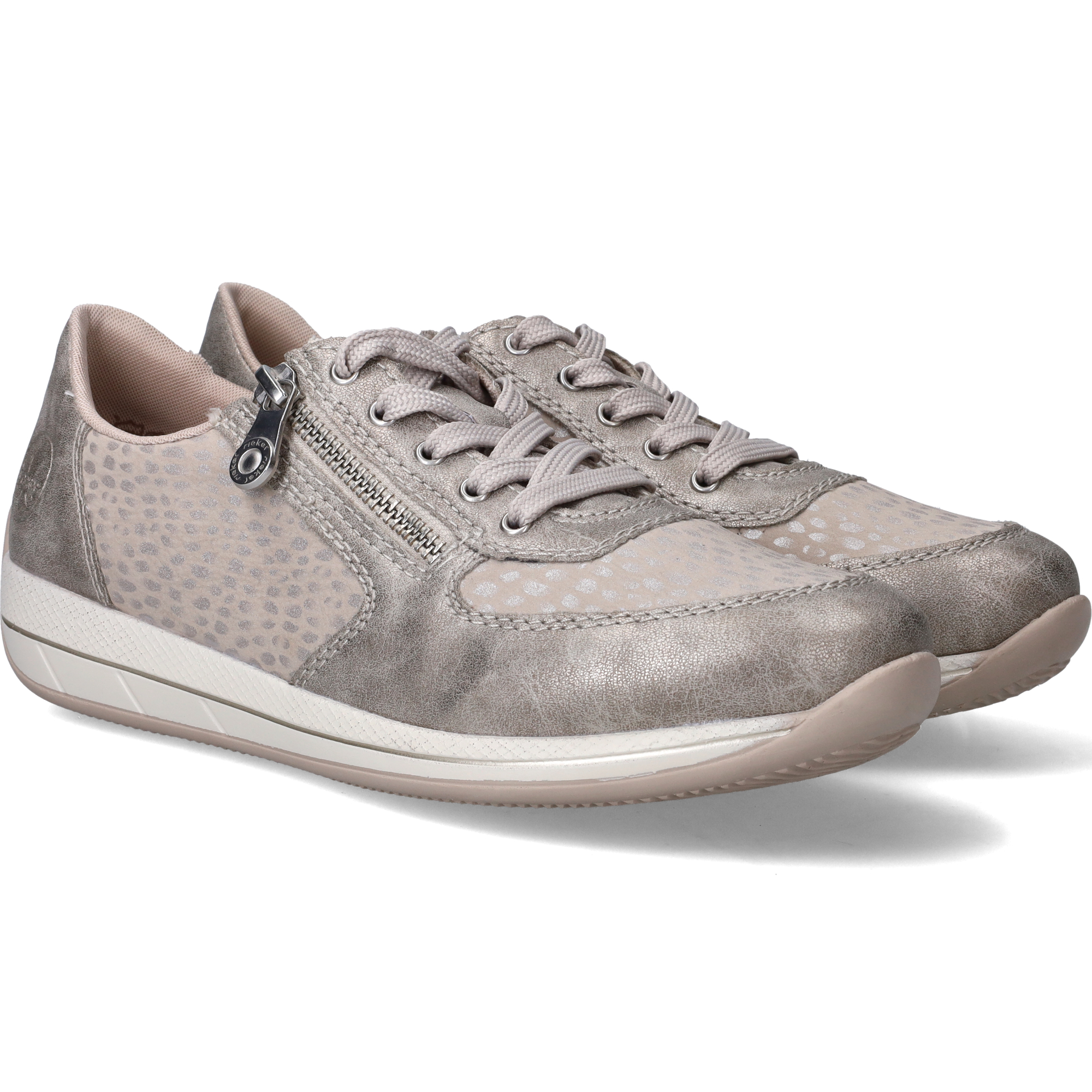 Rieker Sneakers Dames Zilver, foto 4