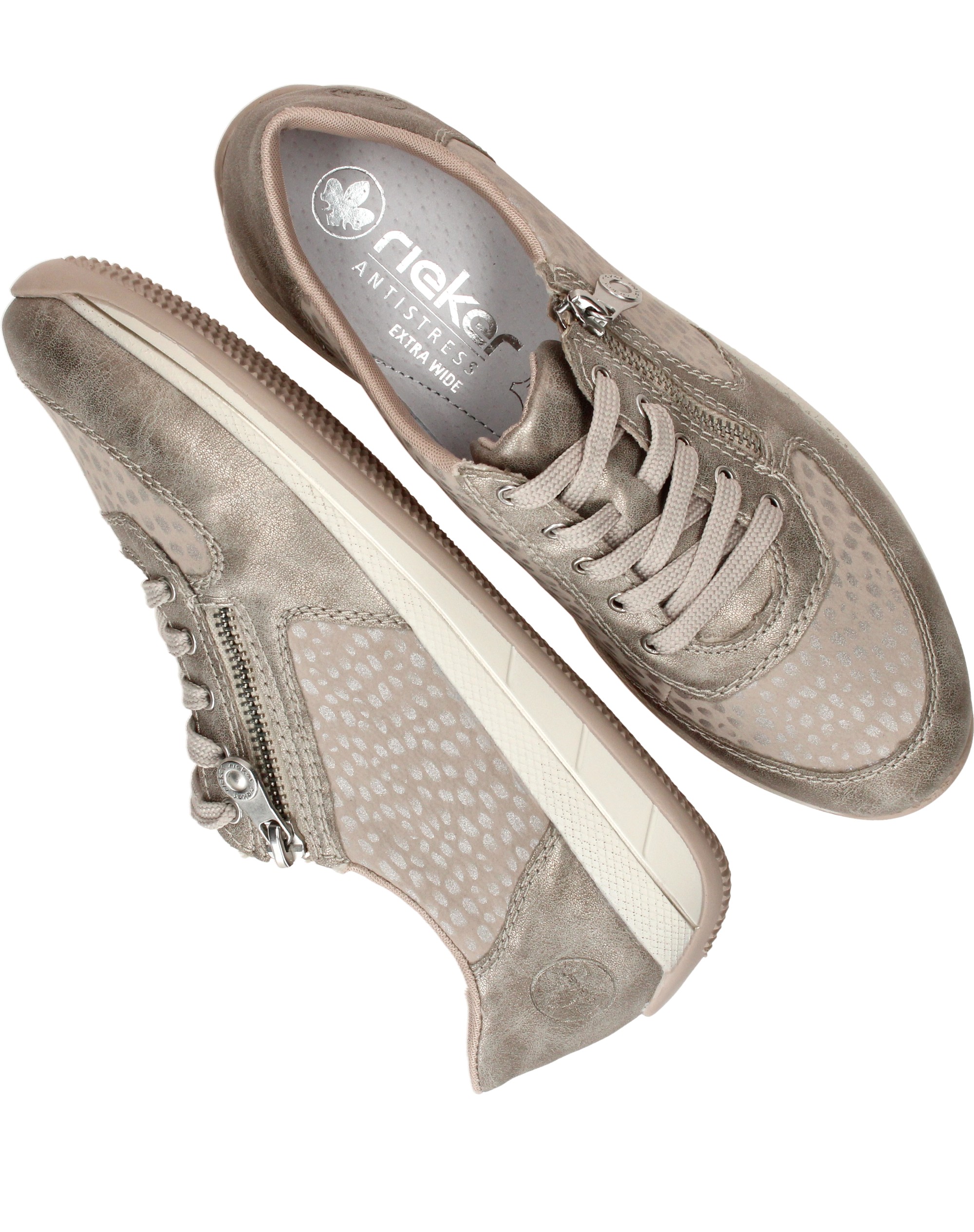 Rieker Sneakers Dames Zilver, foto 6