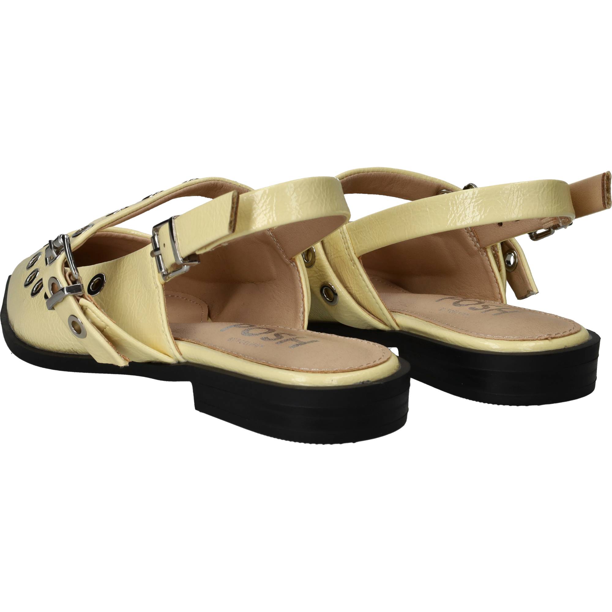 POSH By Poelman Slingbacks Dames Geel, slingback voor dames – foto 3