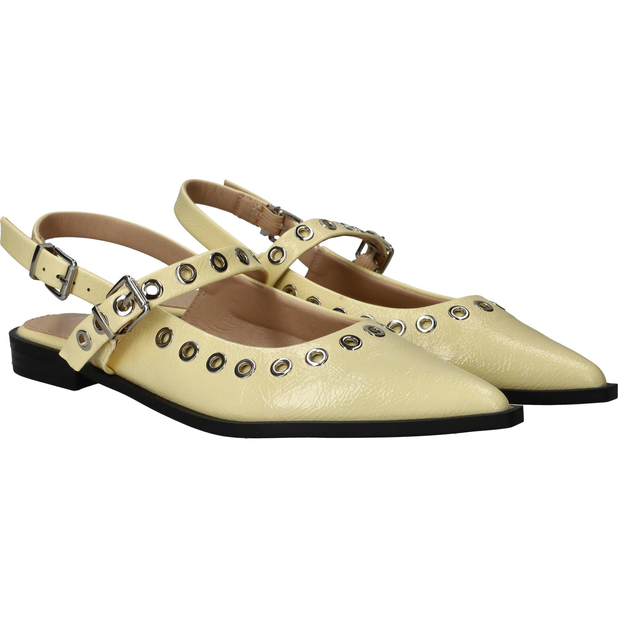 POSH By Poelman Slingbacks Dames Geel, slingback voor dames – foto 2