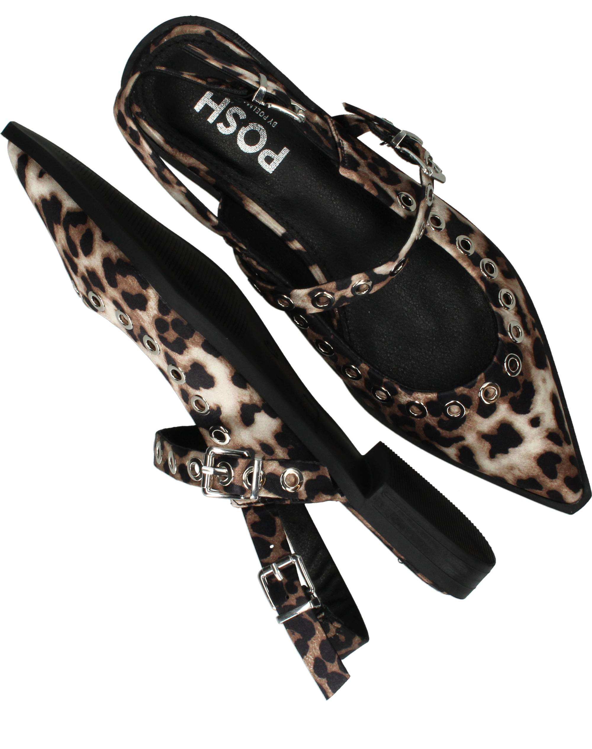 POSH By Poelman Slingbacks Dames Beige, slingback voor dames – foto 4