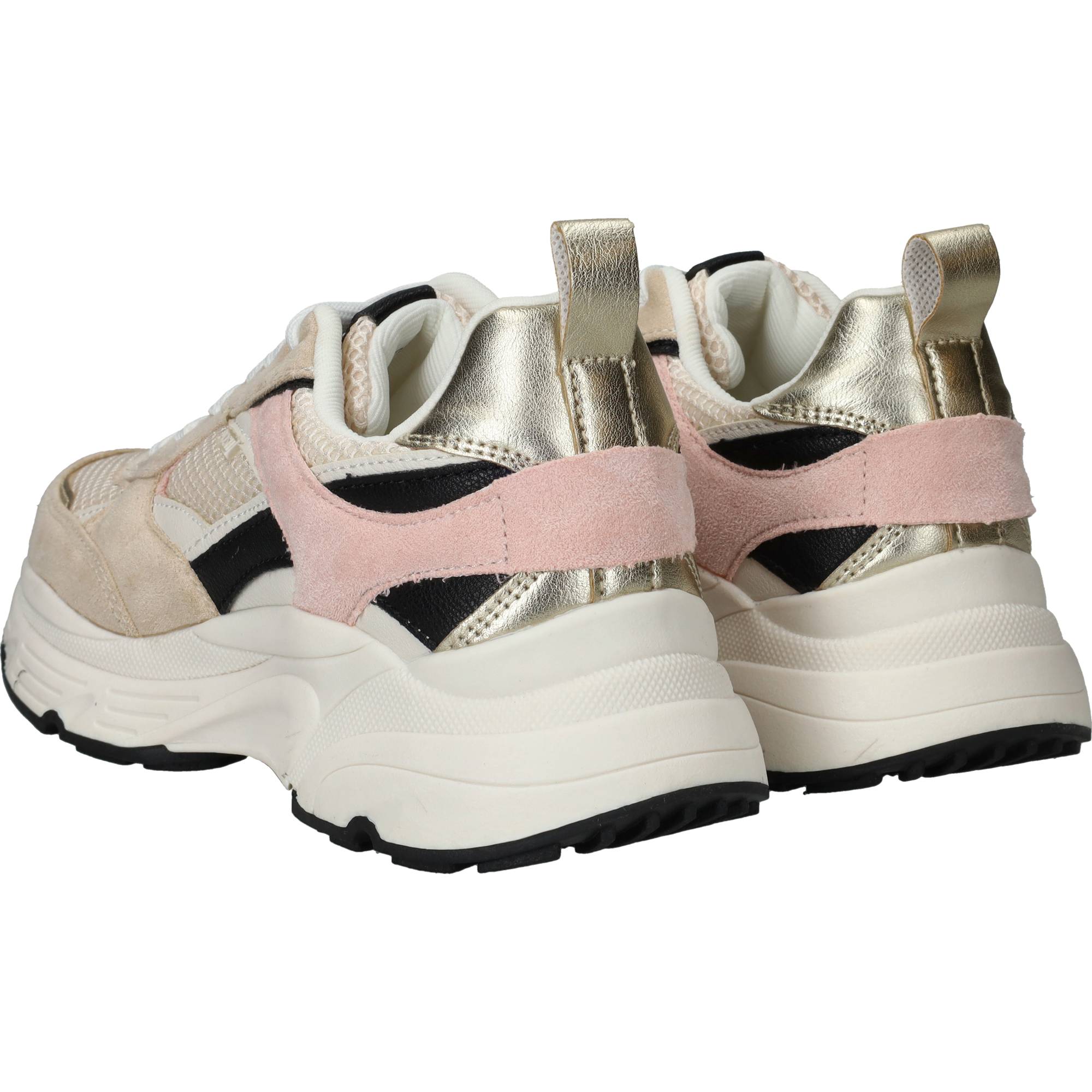 POSH By Poelman Sneakers Dames Beige, sneaker voor dames – foto 3