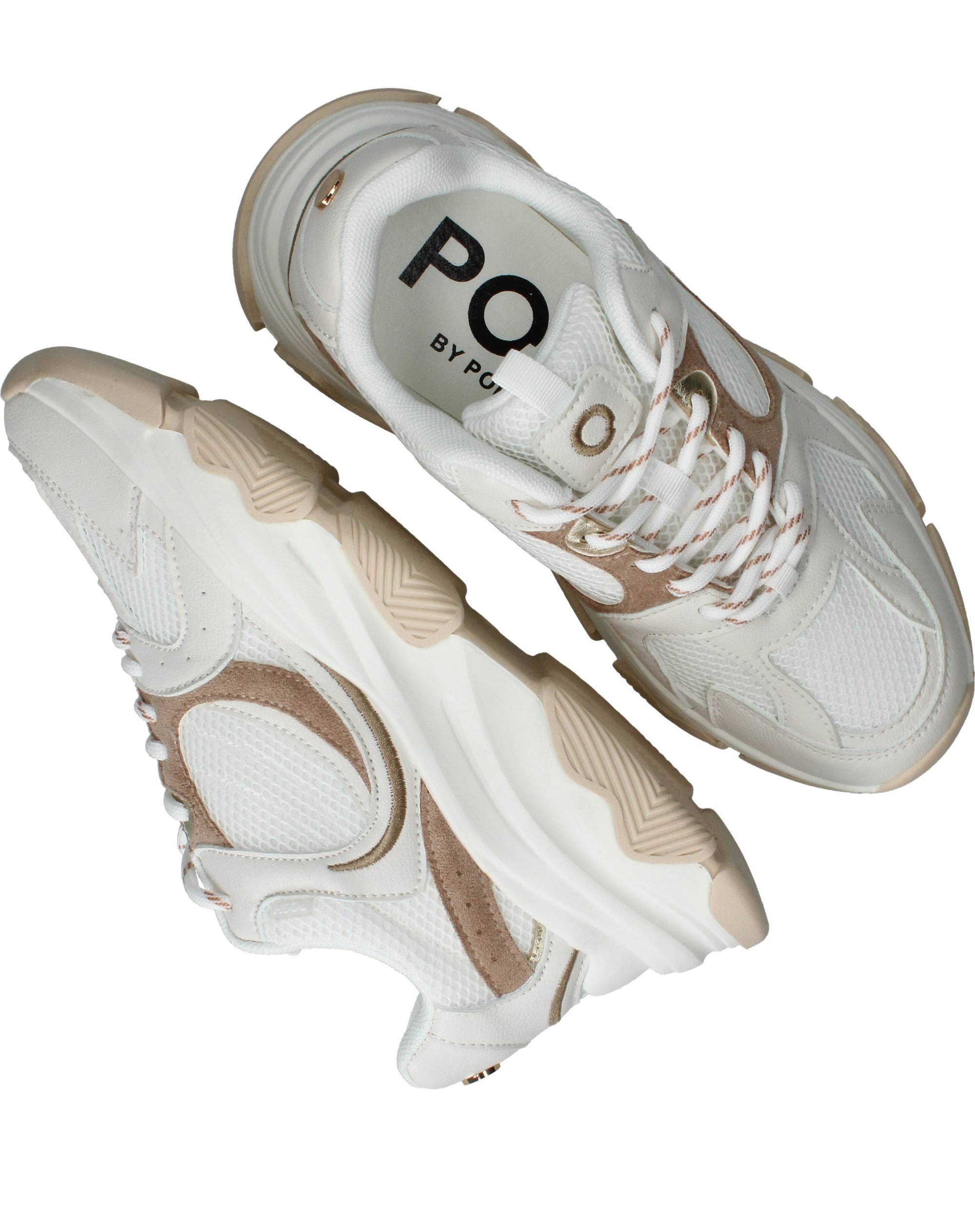POSH By Poelman Sneakers Dames Wit, sneaker voor dames – foto 4