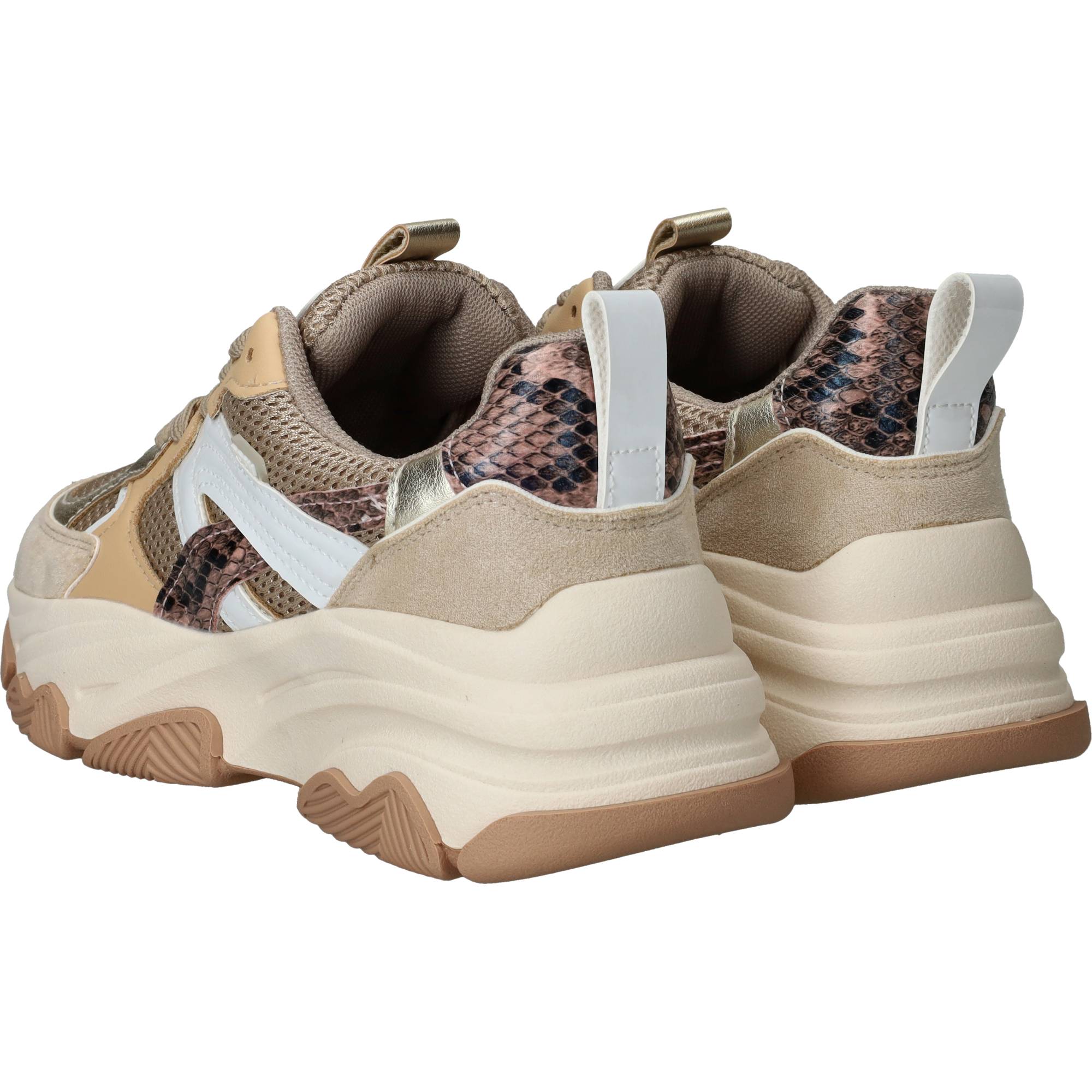 POSH By Poelman Sneakers Meisjes Beige, sneaker voor meisjes – foto 7