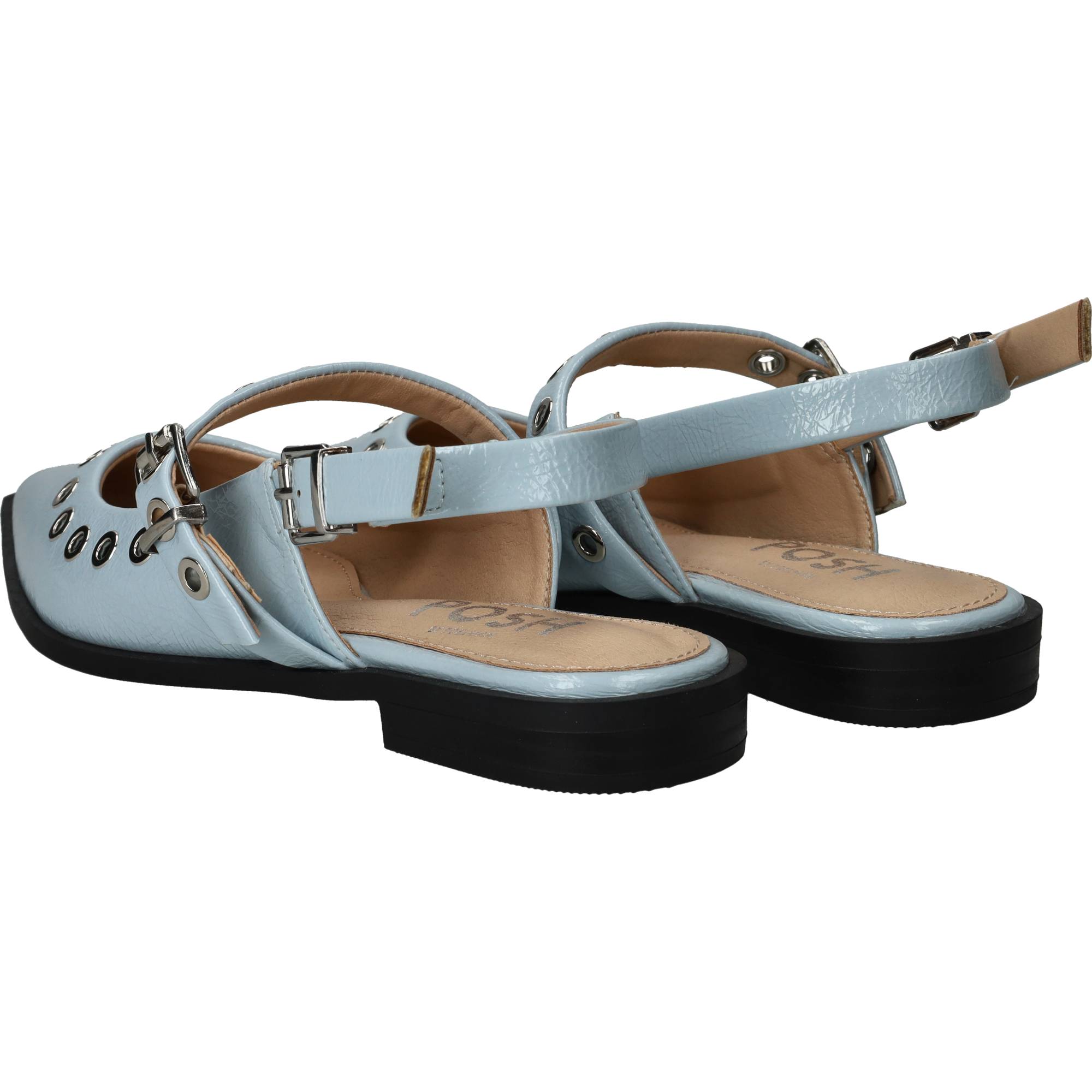 POSH By Poelman Instappers Dames Blauw, instapper voor dames – foto 3