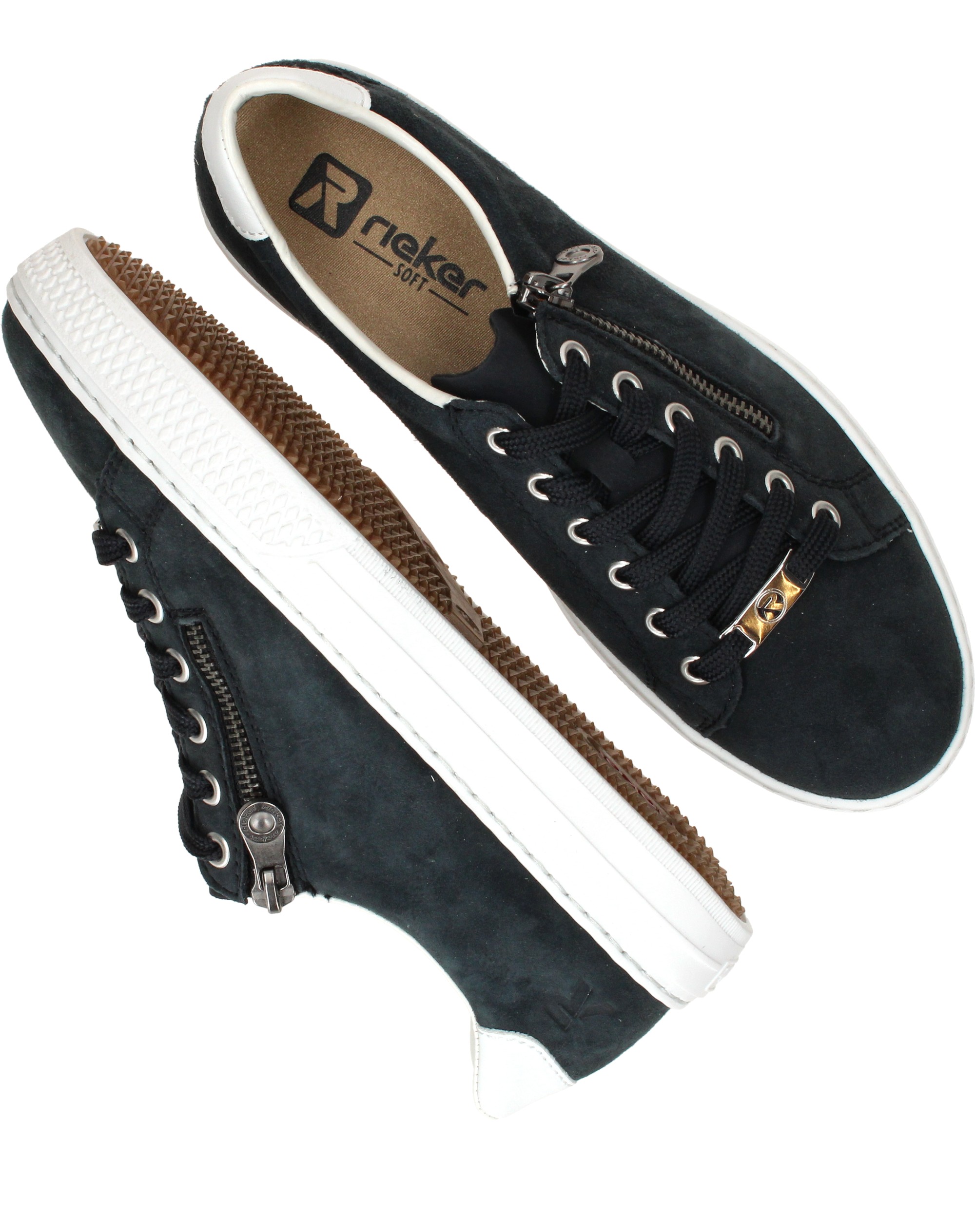 Rieker Sport Sneakers Dames Blauw, sneaker voor dames – foto 4