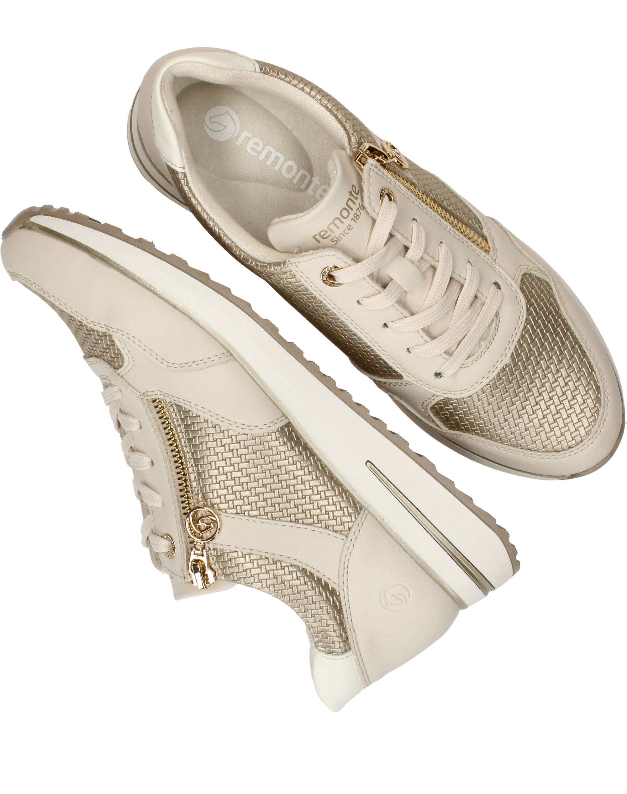 Remonte Sneakers Dames Beige, sneaker voor dames – foto 4