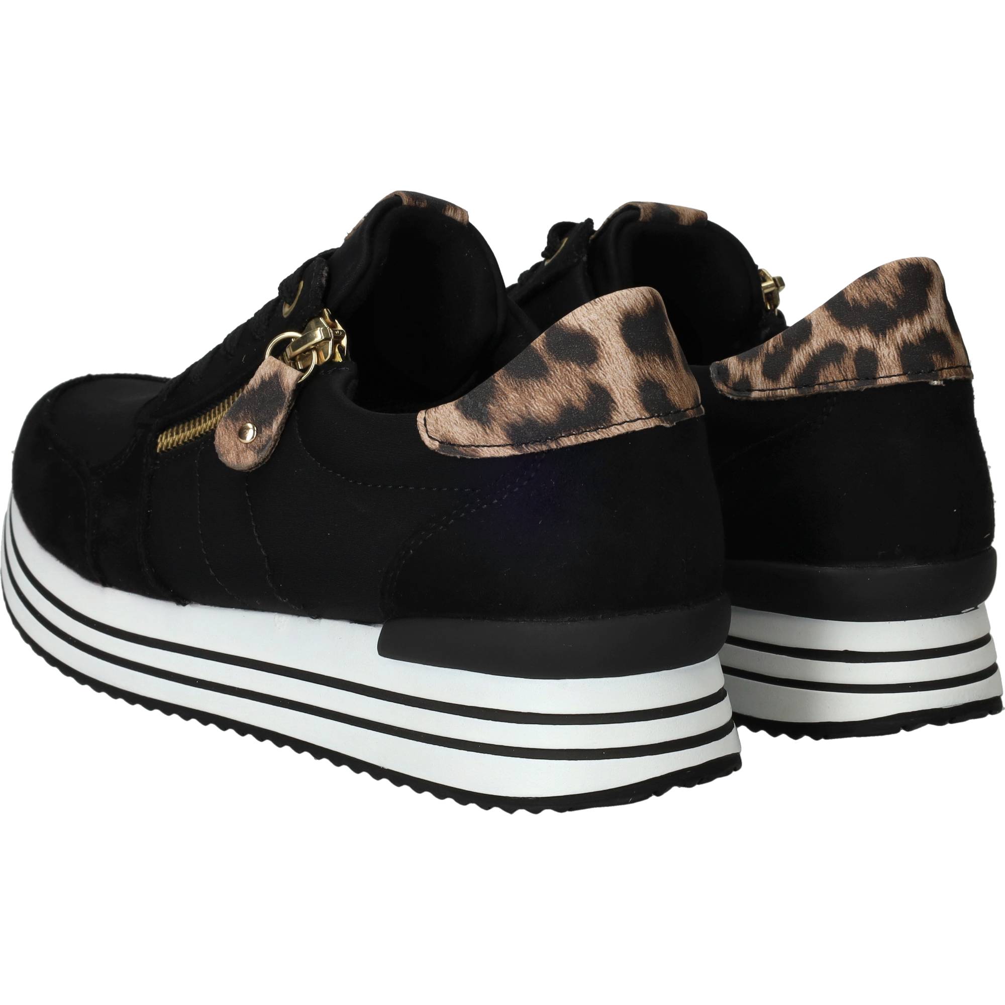 Remonte Sneakers Dames Zwart, sneaker voor dames – foto 3