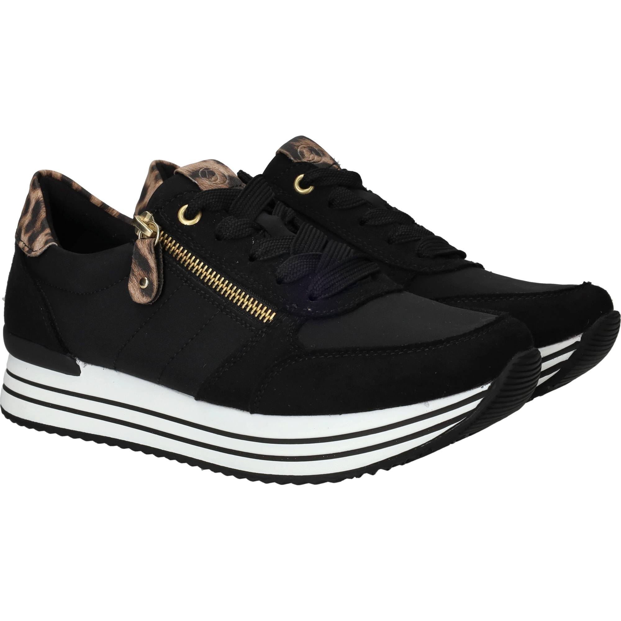 Remonte Sneakers Dames Zwart, sneaker voor dames – foto 2