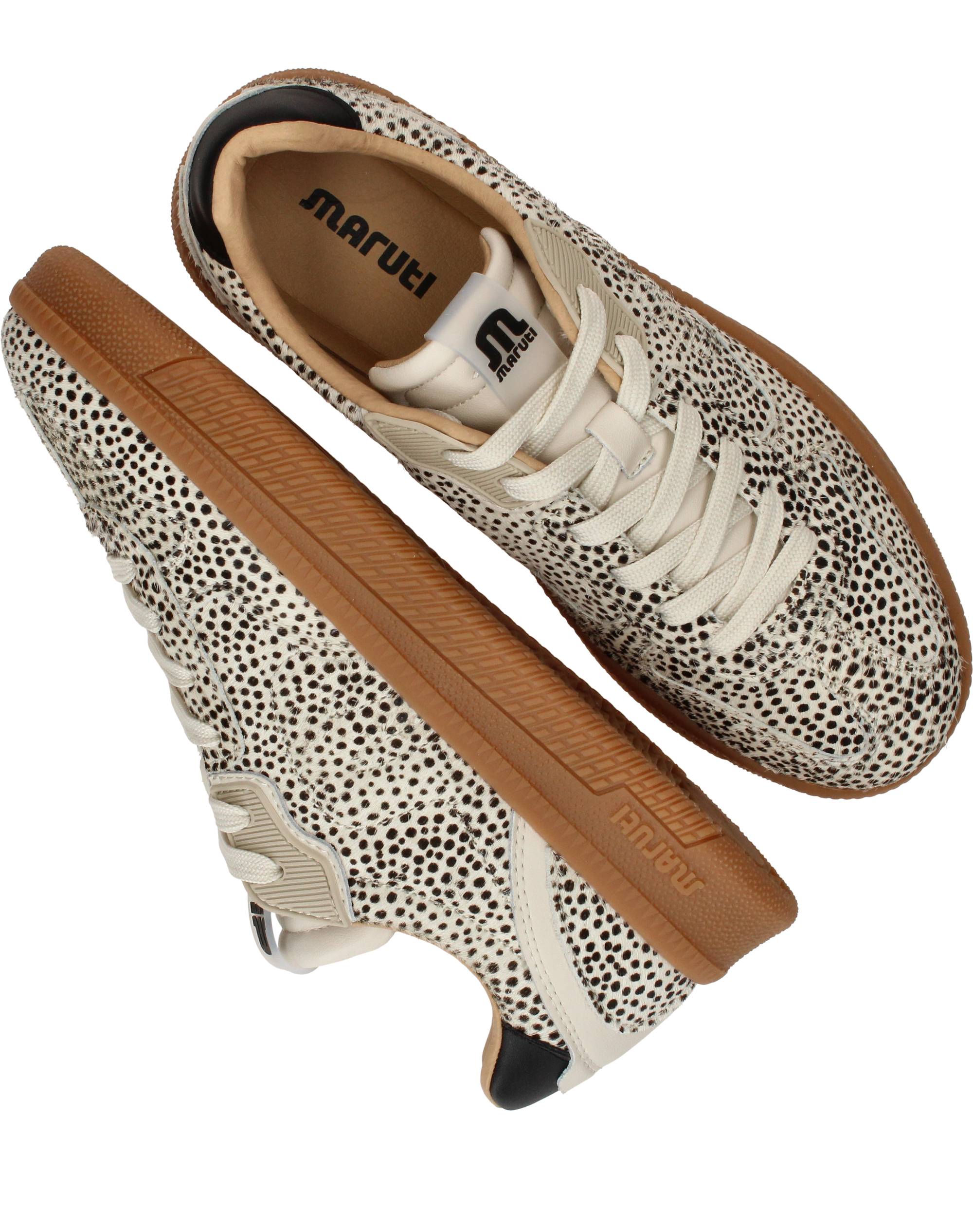 Maruti Yale Sneakers Dames Beige, sneaker voor dames – foto 4