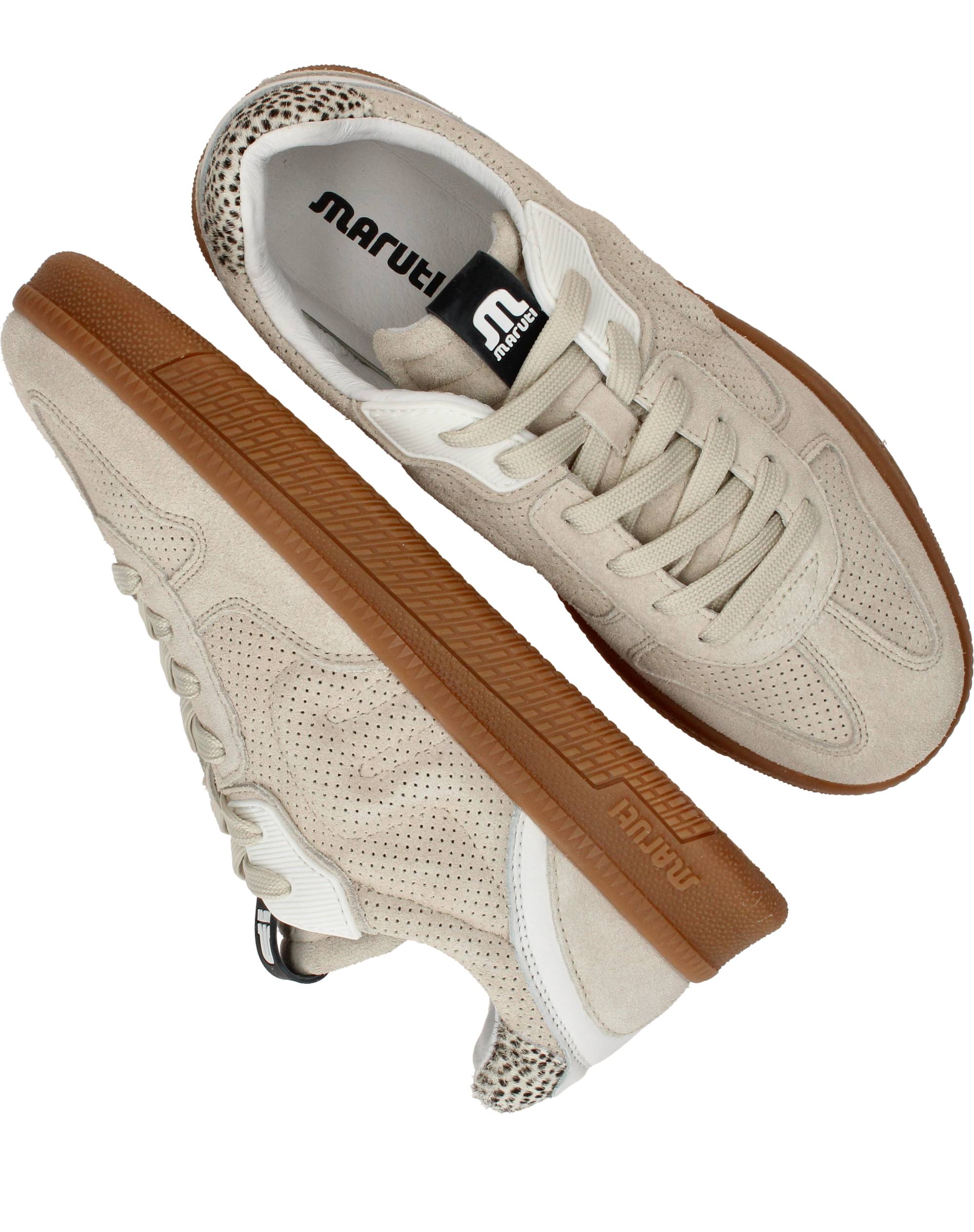 Maruti Yale Sneakers Dames Beige, sneaker voor dames – foto 8
