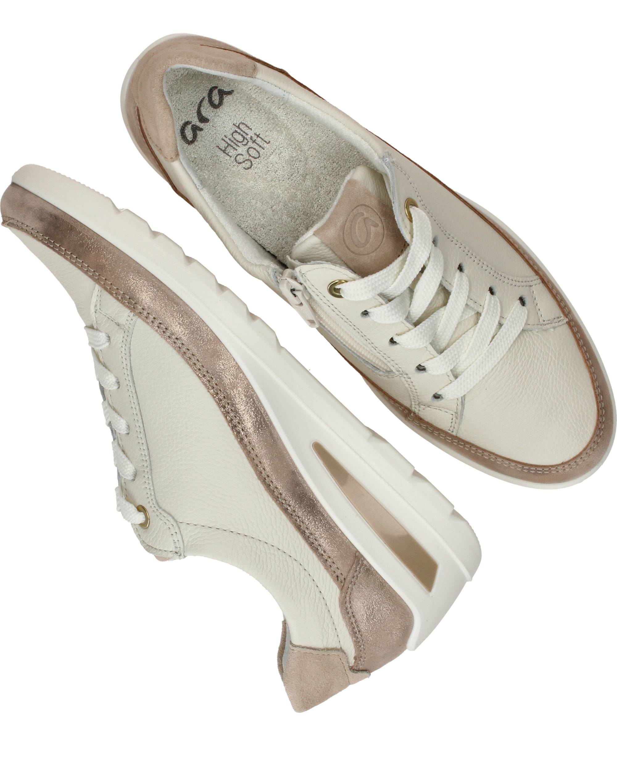 Ara Zurich 2.0 Sneakers Dames Beige, sneaker voor dames – foto 4