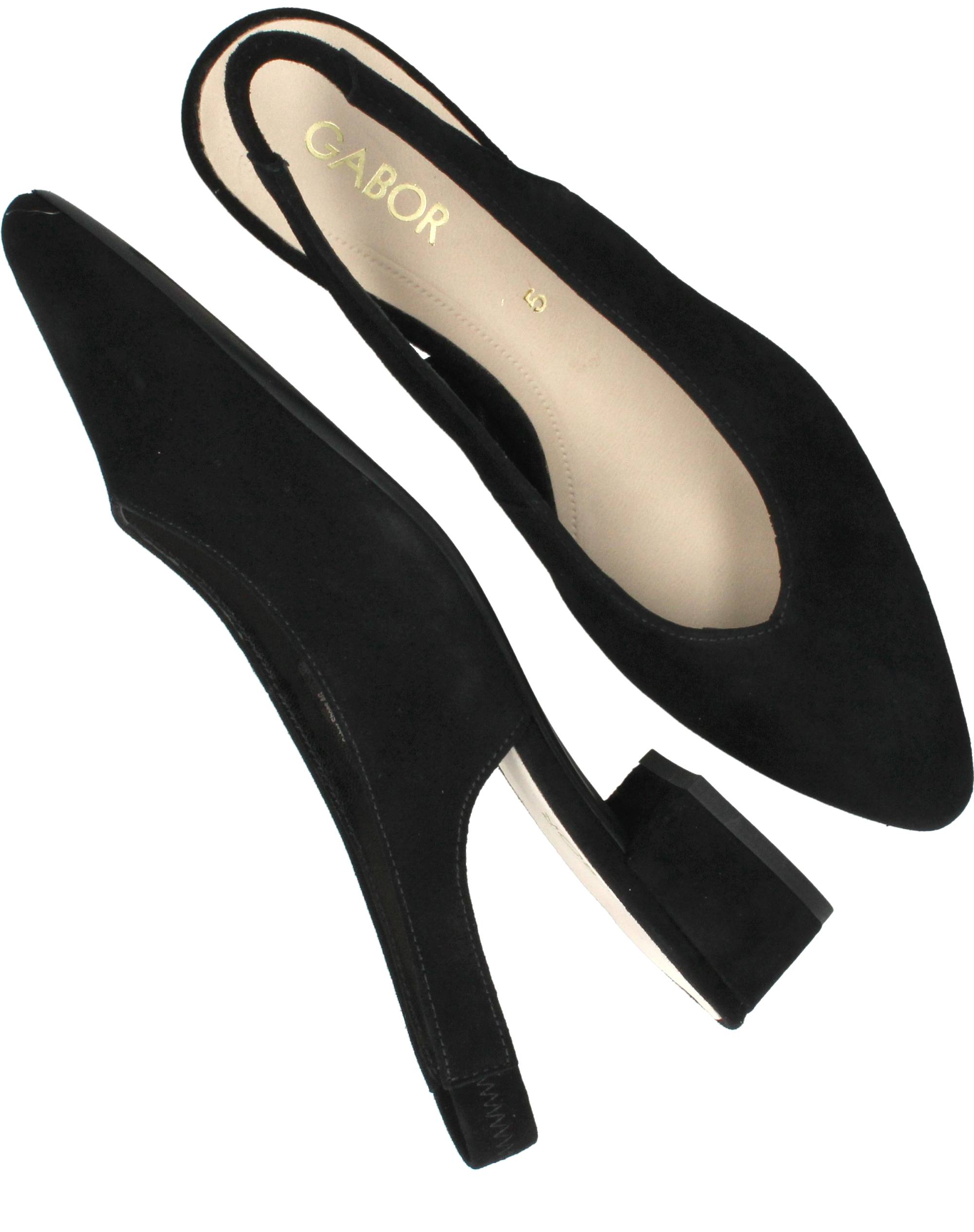 Gabor Slingbacks Dames Zwart, slingback voor dames – foto 4