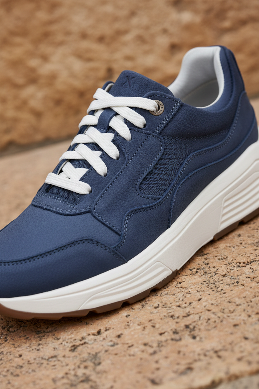 Xsensible Golden Gate Stretchwalker Sneakers Heren Blauw, sneaker voor heren – foto 4