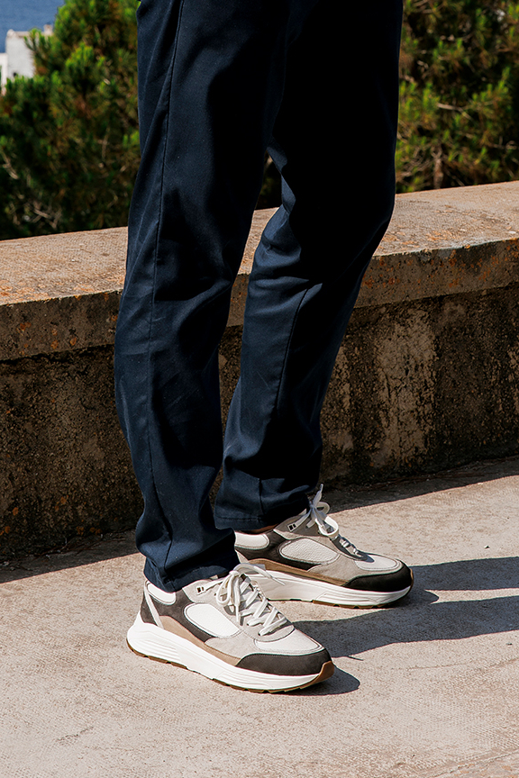 hi-yan⭐︎ Xsensible Manhattan Stretchwalker Sneakers Grijs Heren | Durlinger.com