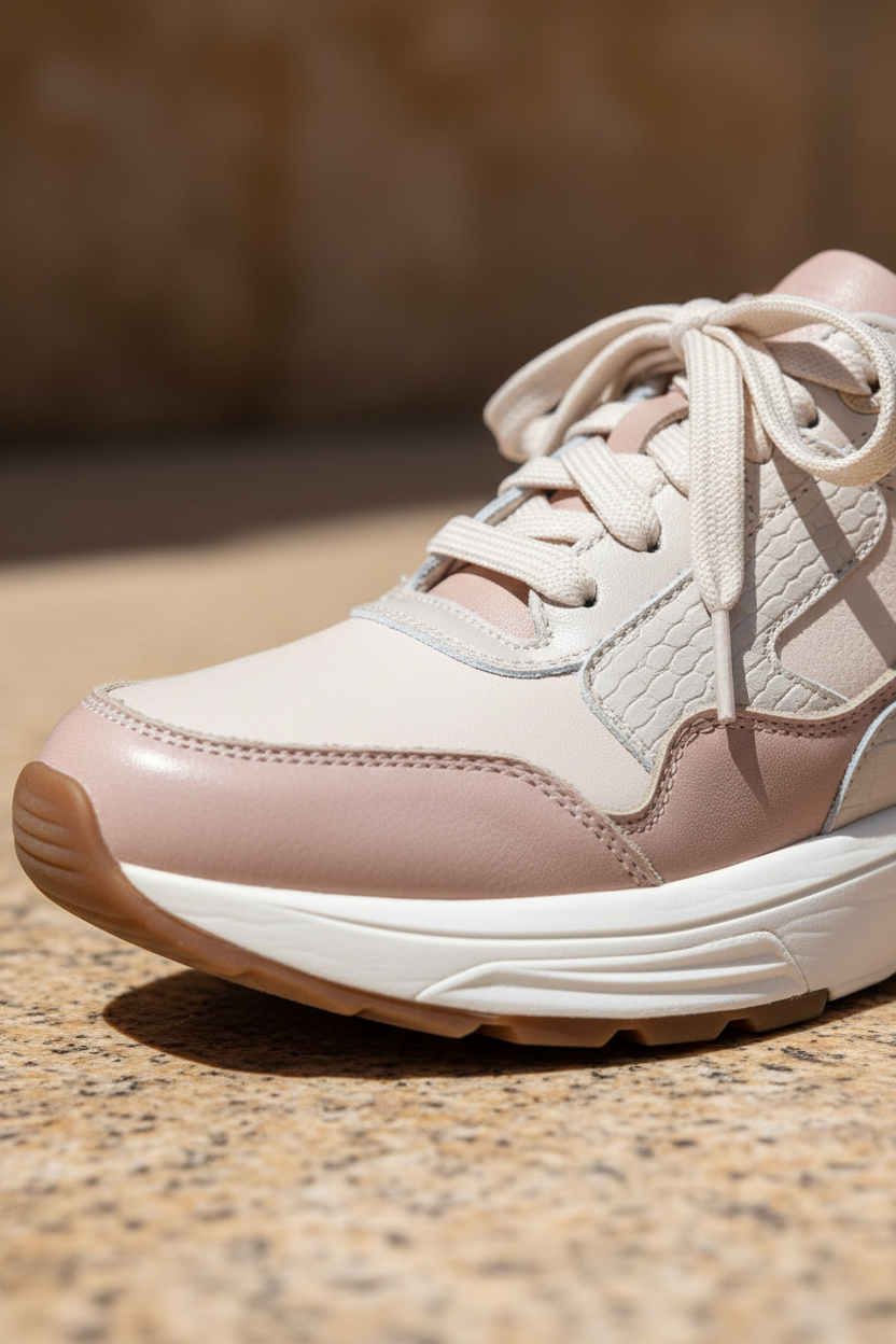Xsensible Golden Gate Stretchwalker Sneakers Dames Beige, sneaker voor dames – foto 4